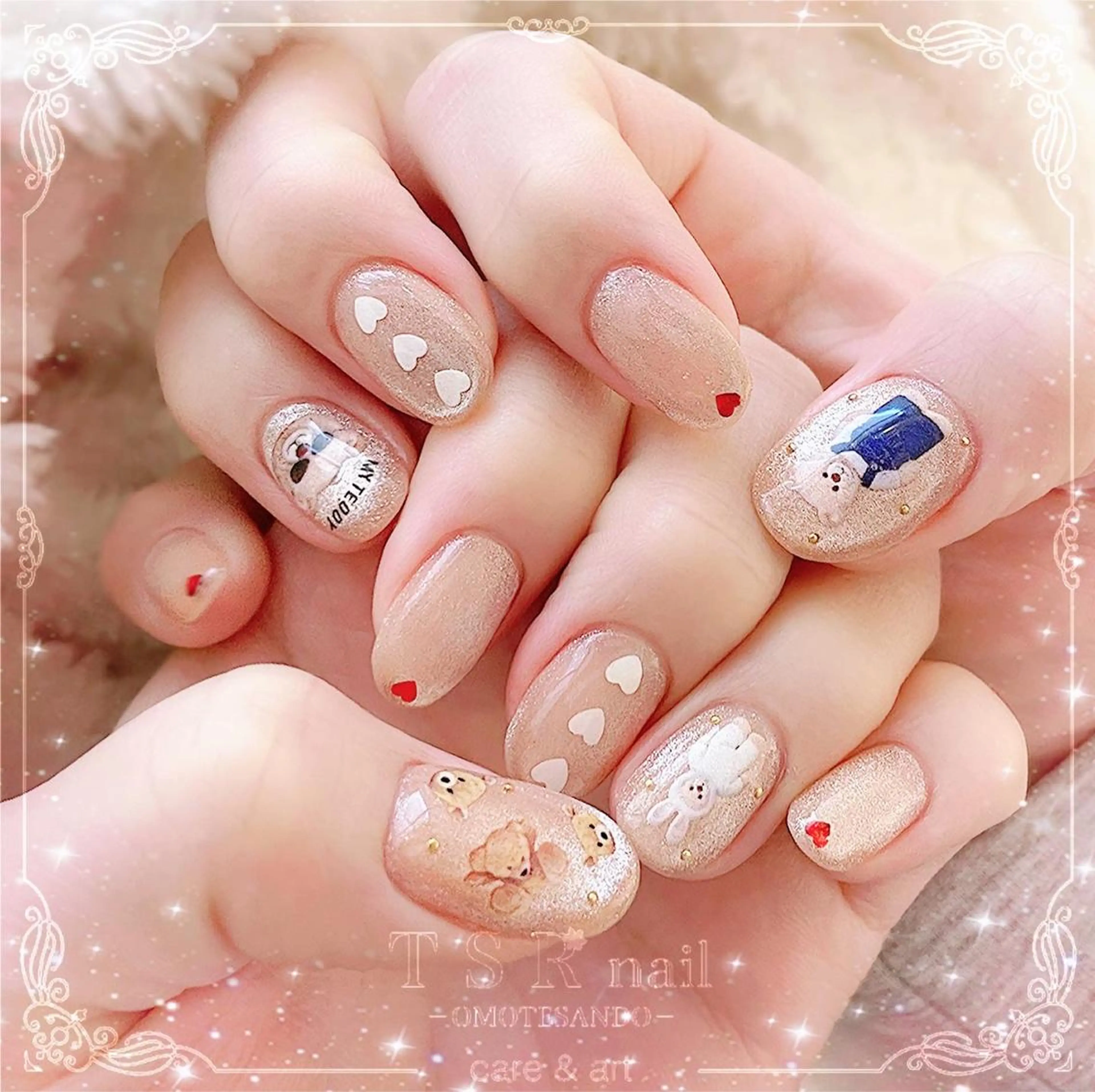 ネイル マグネットネイル ハンドネイル ハンドケア 爪咲 りり花のネイルデザイン