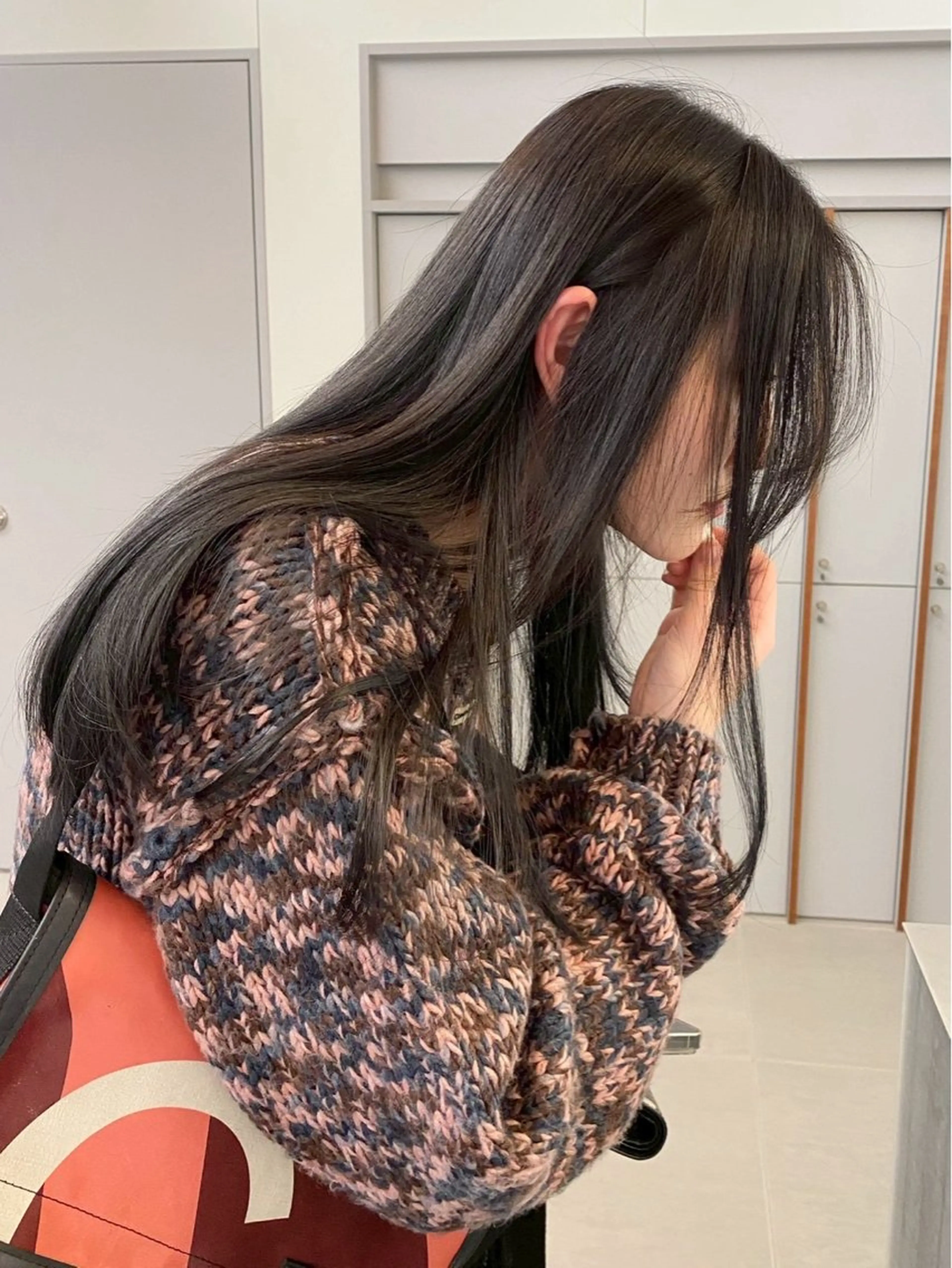 セミロング カラー カット ヘアカラー トリートメント レイヤーカット/暖色 カラー/mao🎀のヘアスタイル