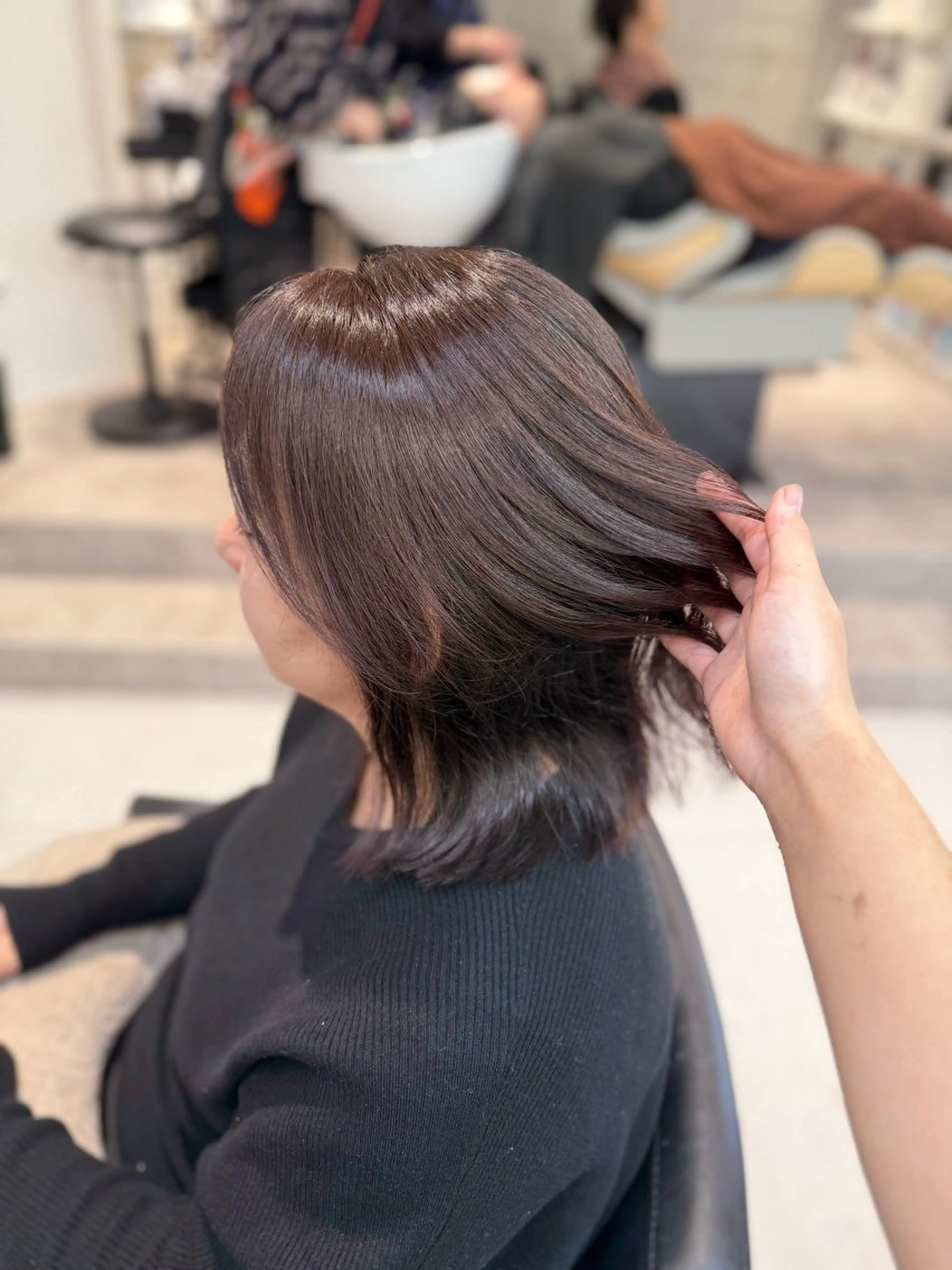 ショート 山崎結菜 🫧透明感カラーのヘアスタイル