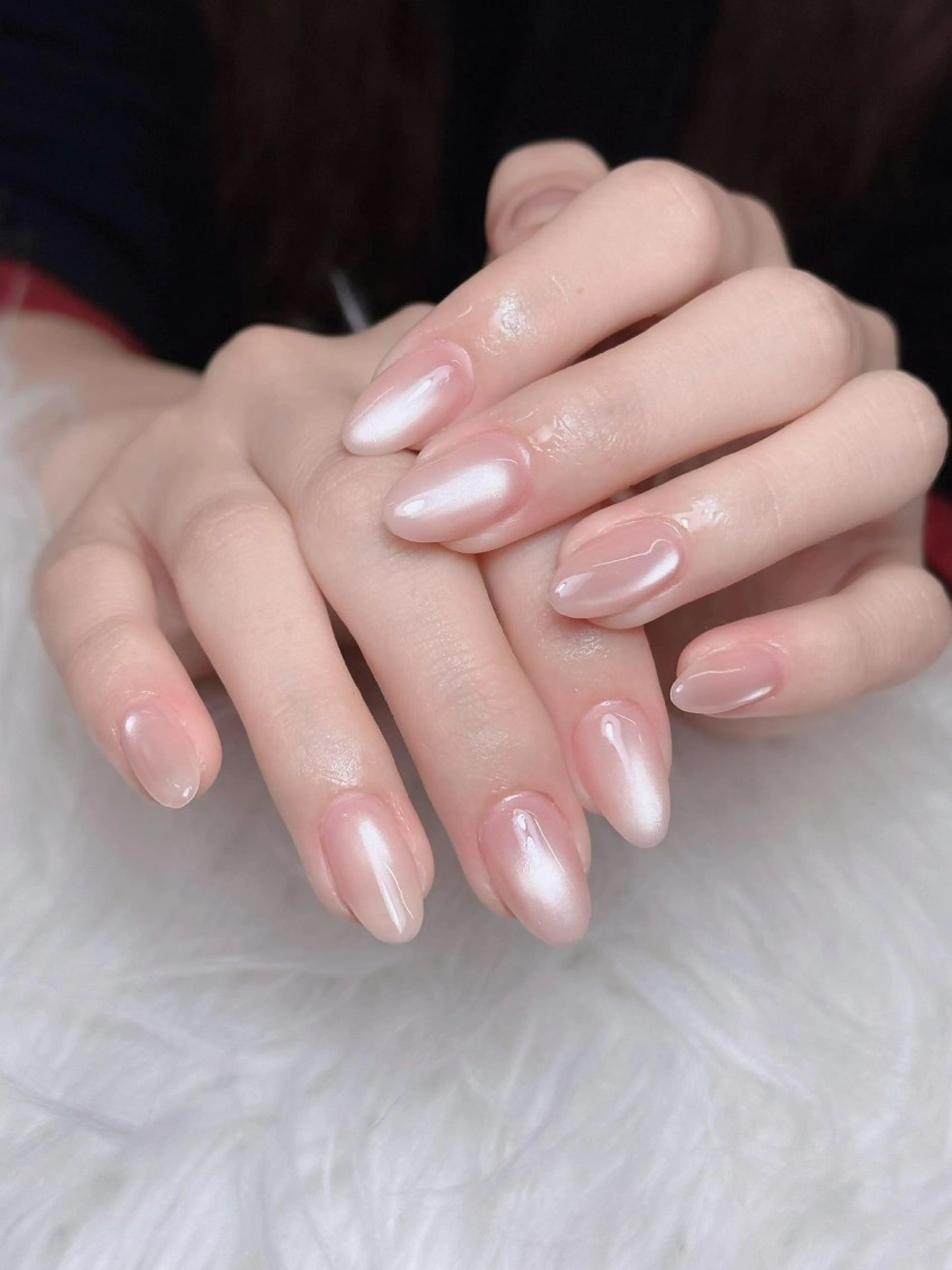 ネイル オーロラネイル チークネイル フットネイル フレンチネイル 韓国ネイル ハンドネイル Lumi Nailのネイルデザイン