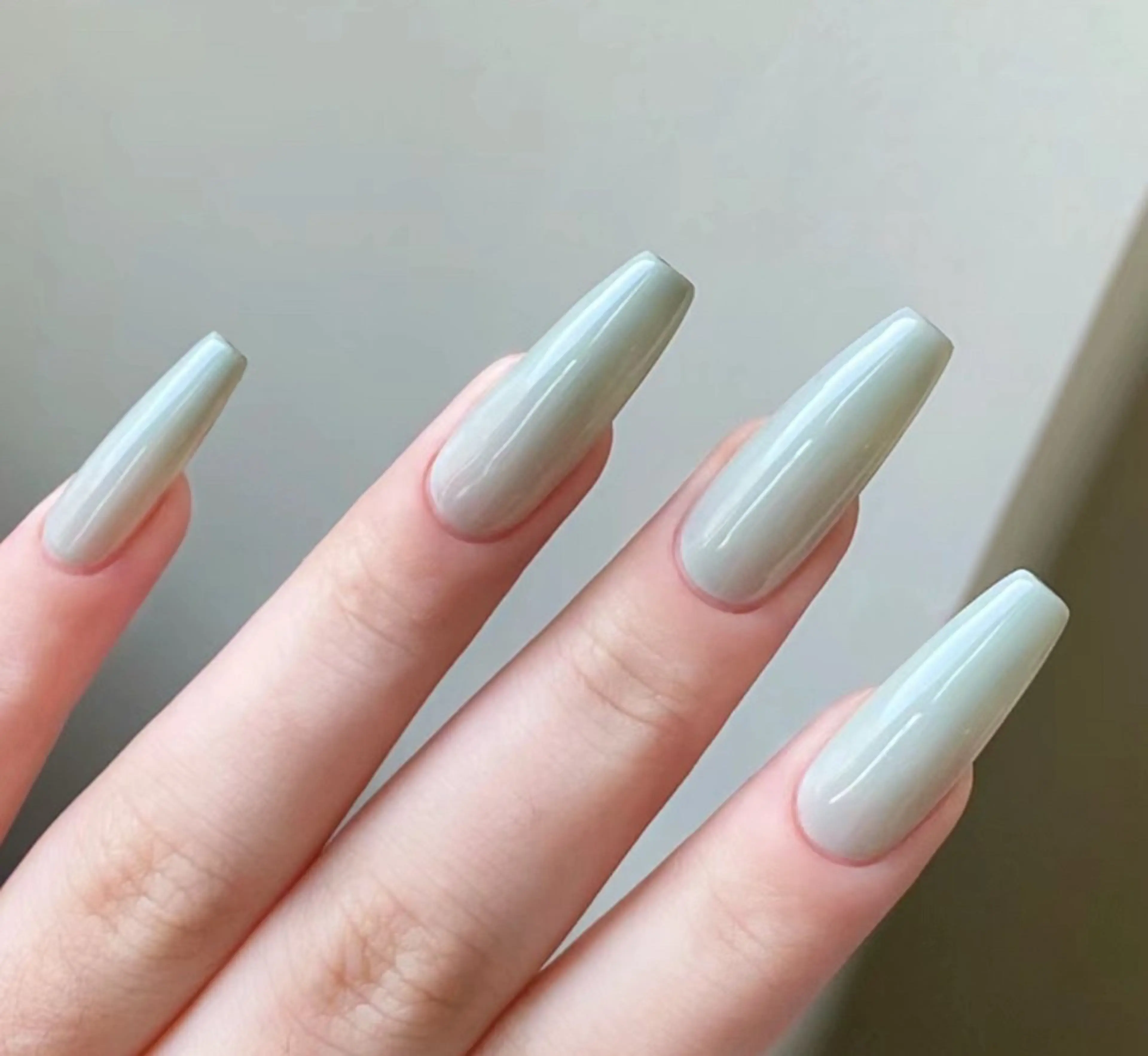 🌈チップ長さだしワンカラー🌟オフ無しの写真