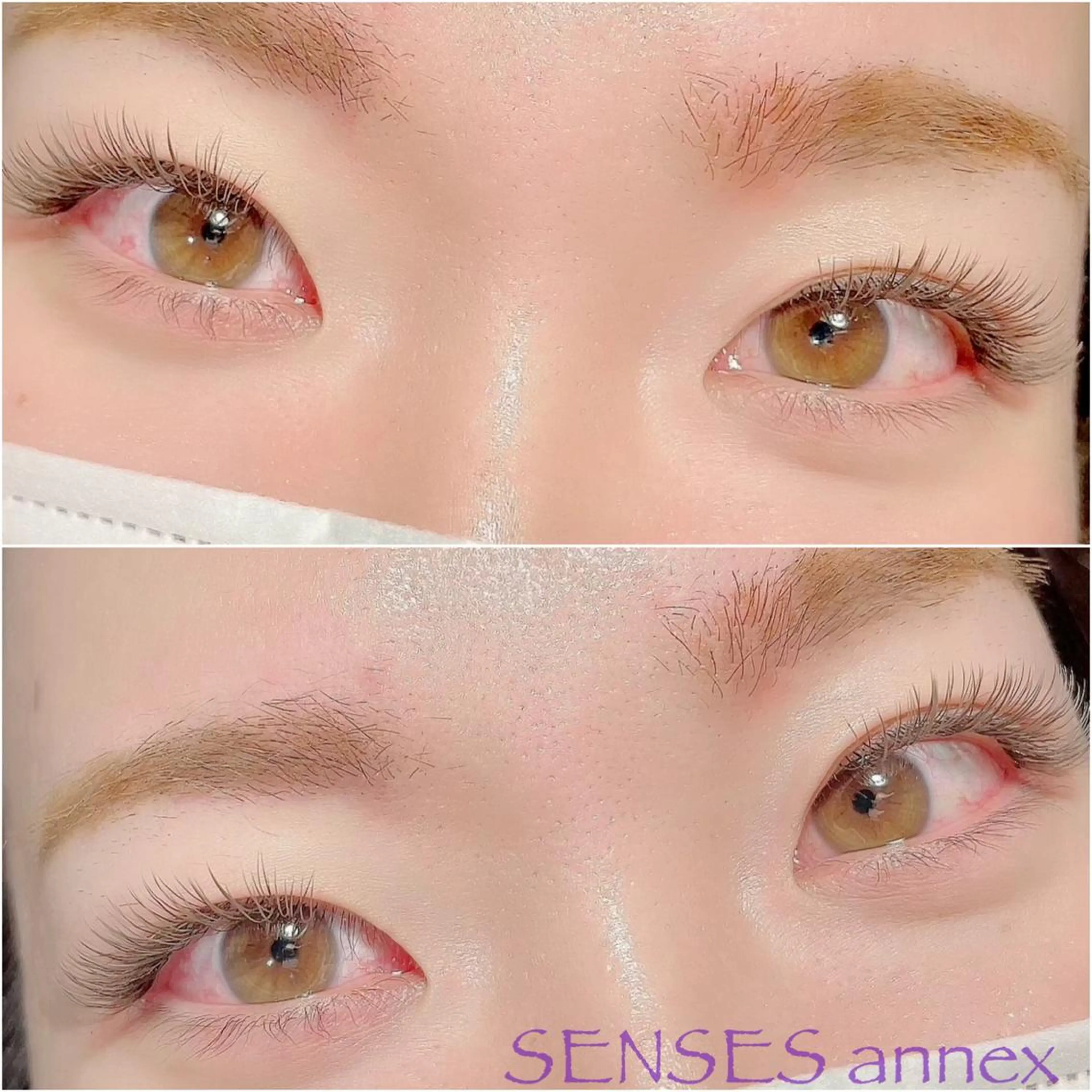 マツエク・マツパ カラーマツエク フラットラッシュ マツエク SENSES_ WAKAのマツエク・マツパデザイン