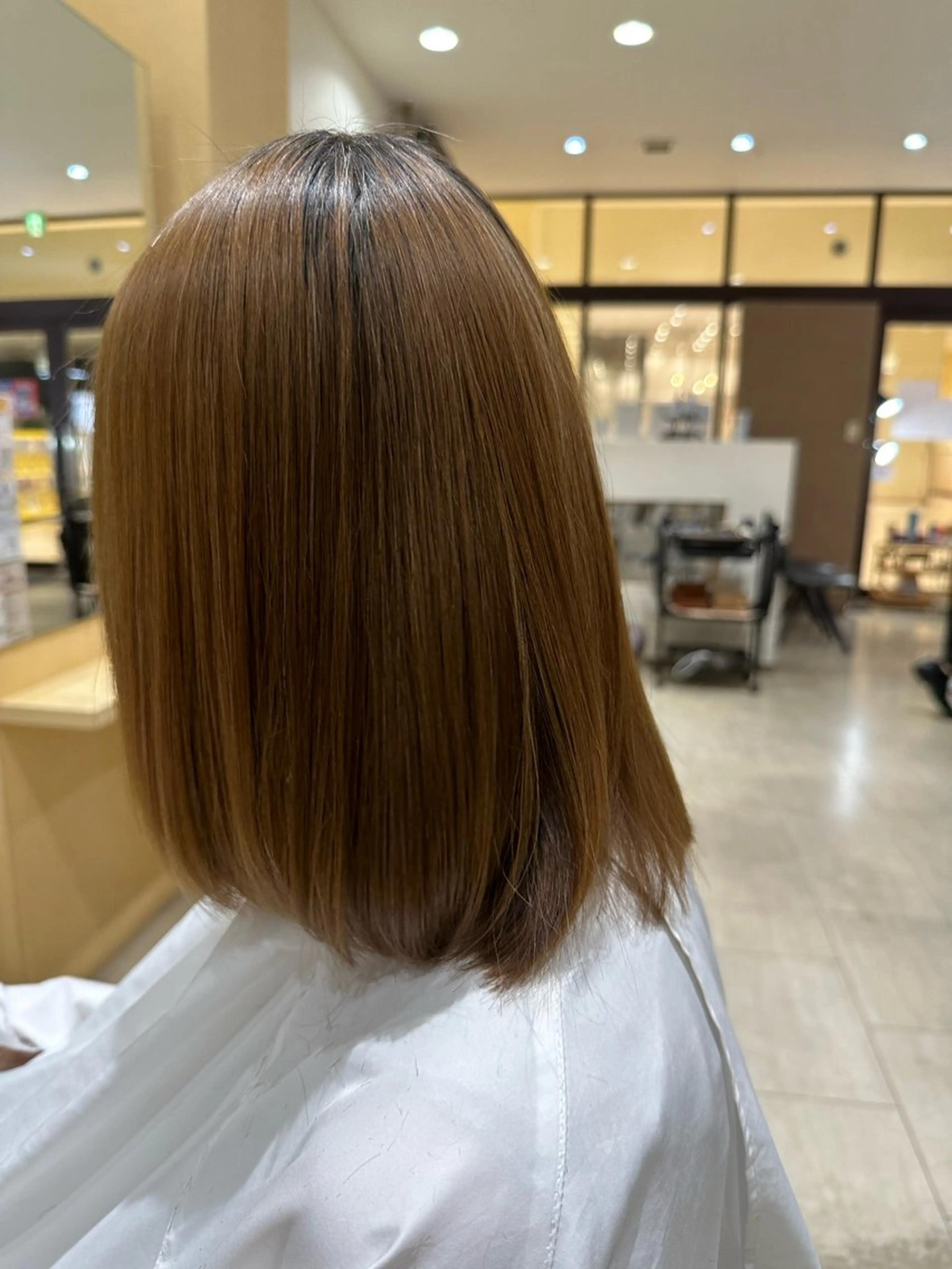 セミロング 縮毛矯正 中川 卓のヘアスタイル