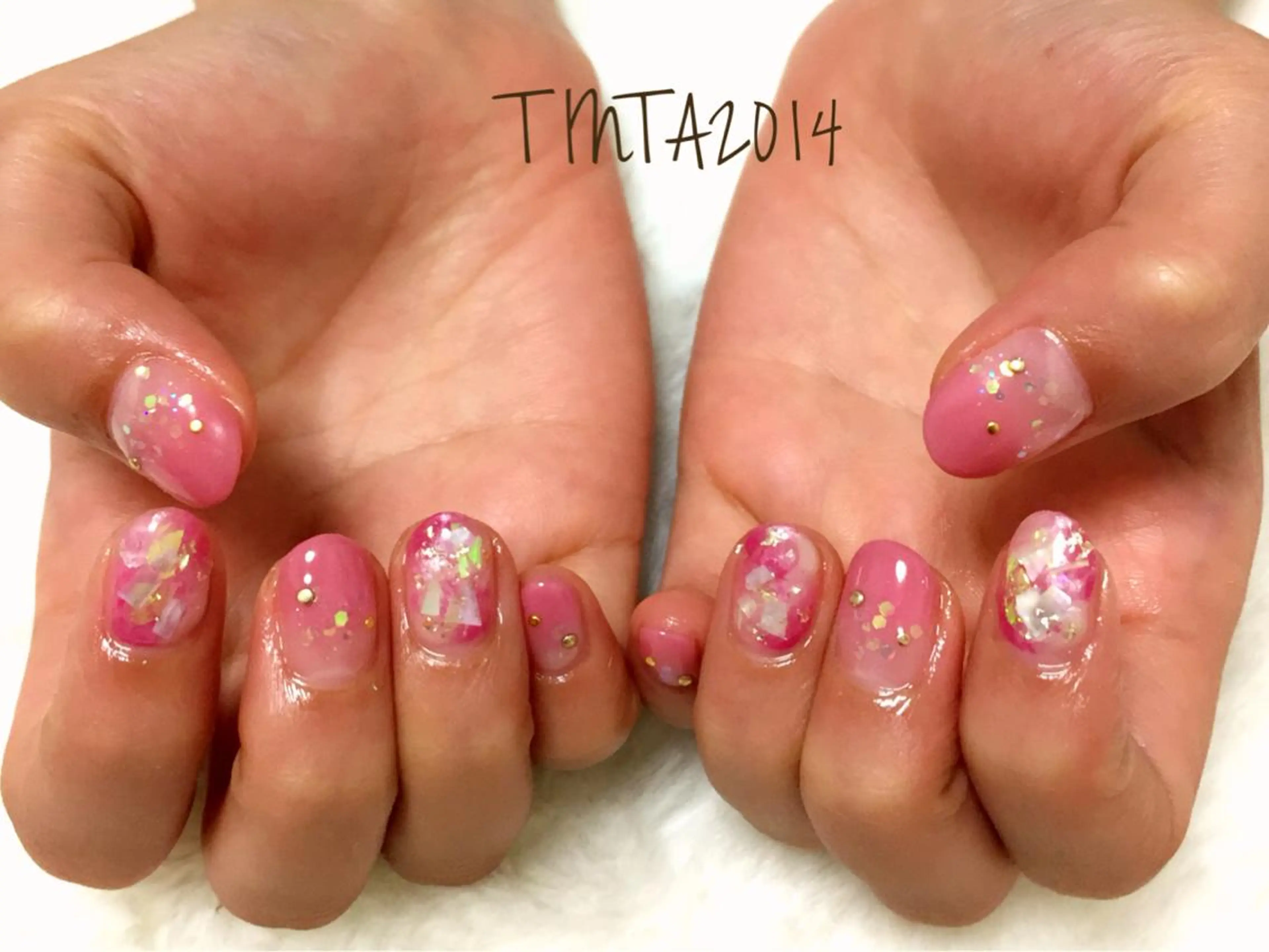 ネイル ピンク ネイルサロン ティンタ所属・馬場 典子のネイルデザイン