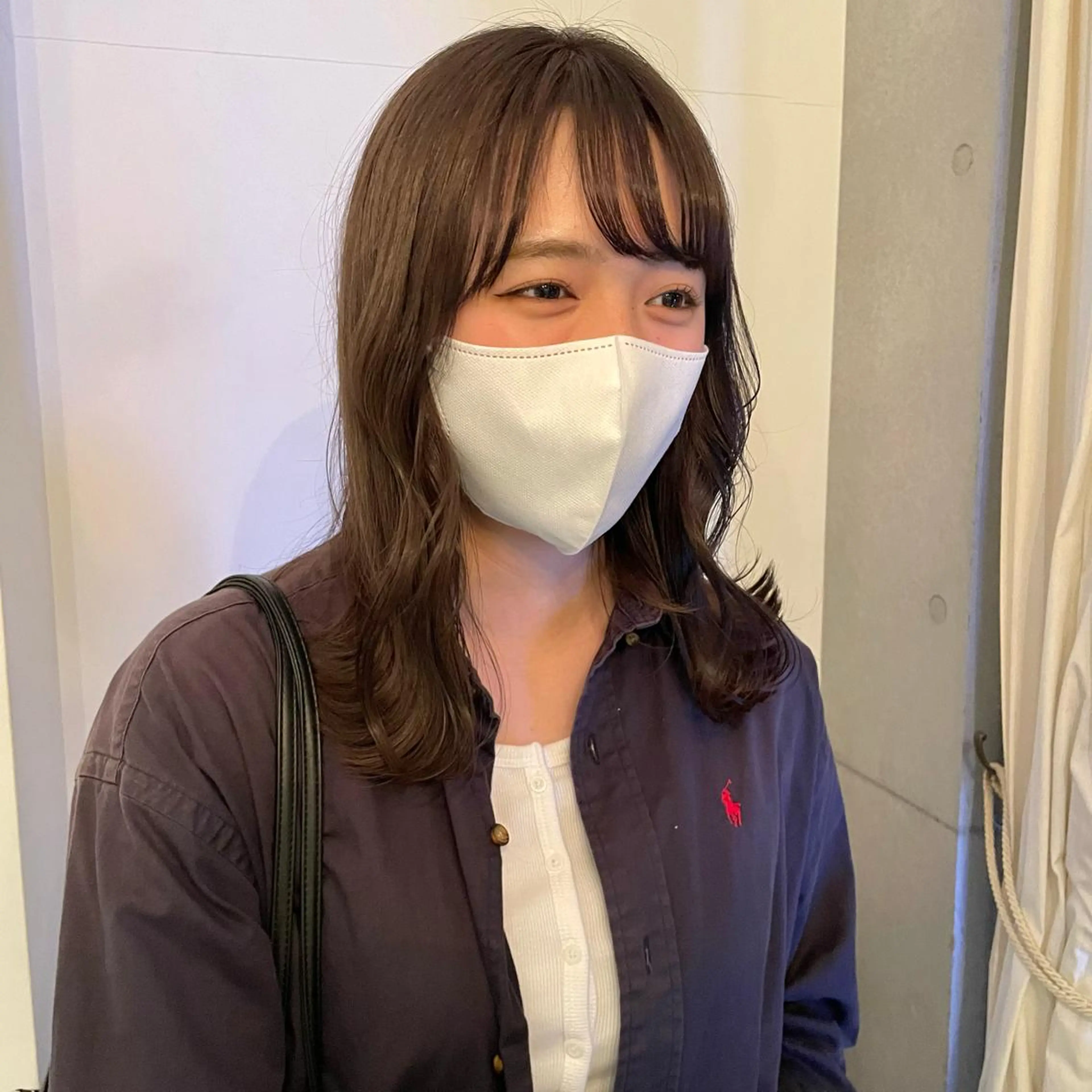 セミロング カラー ブリーチ 透明感カラー グレージュ Asti blanche所属・ショート/ブリーチ mizuki🐋のヘアスタイル