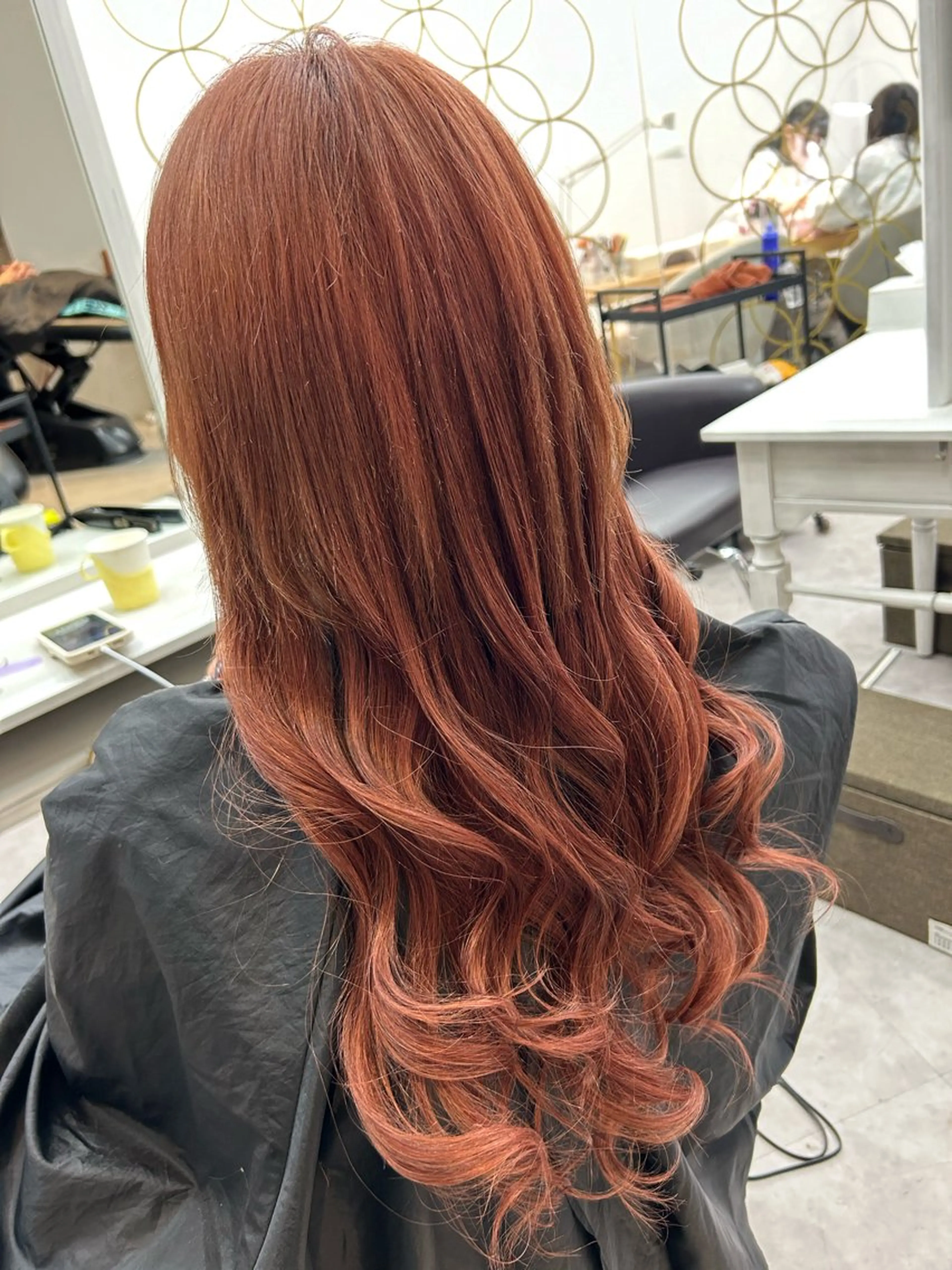 ロング カラー シールエクステ バレイヤージュ ハイライトカラー ボブ エクステ alpha. カラーエクステ下妻のヘアスタイル