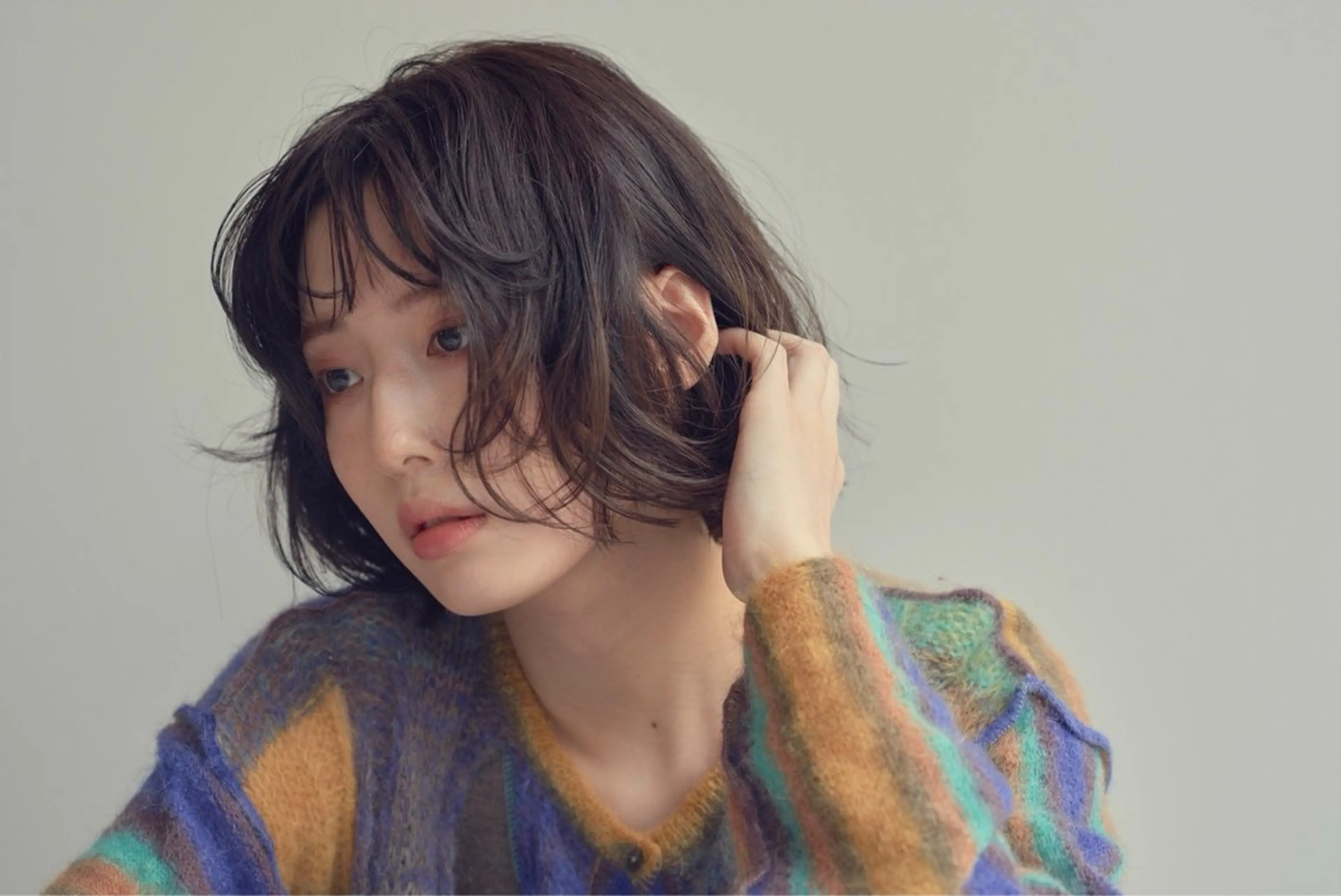 ショート ボブ 韓国風ヘア カット ヘアカラー トリートメント 野田 カレンのヘアスタイル