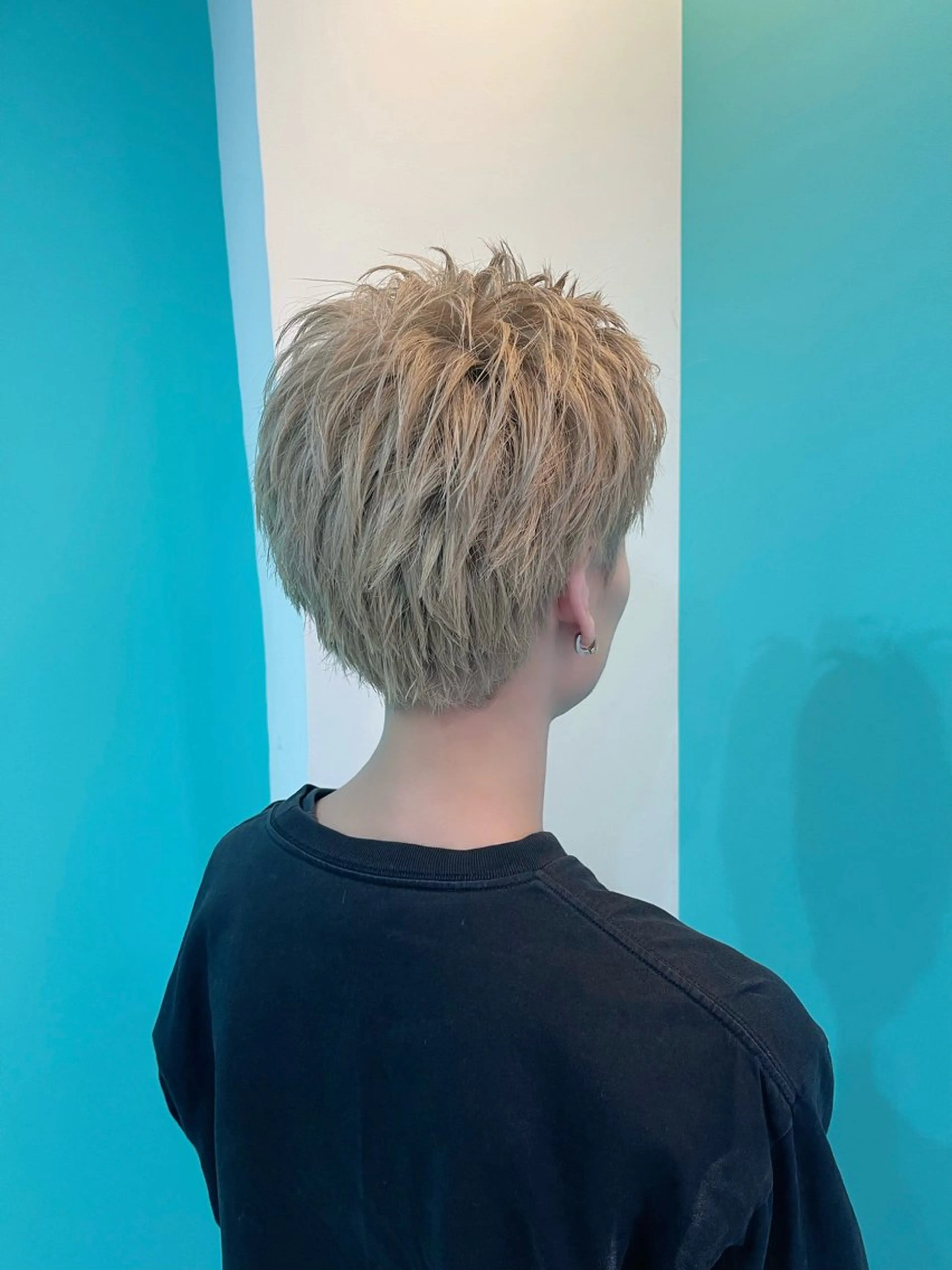 カラー メンズ カット ヘアカラー mana/メンズ/ ヘアセット/ブリーチのヘアスタイル