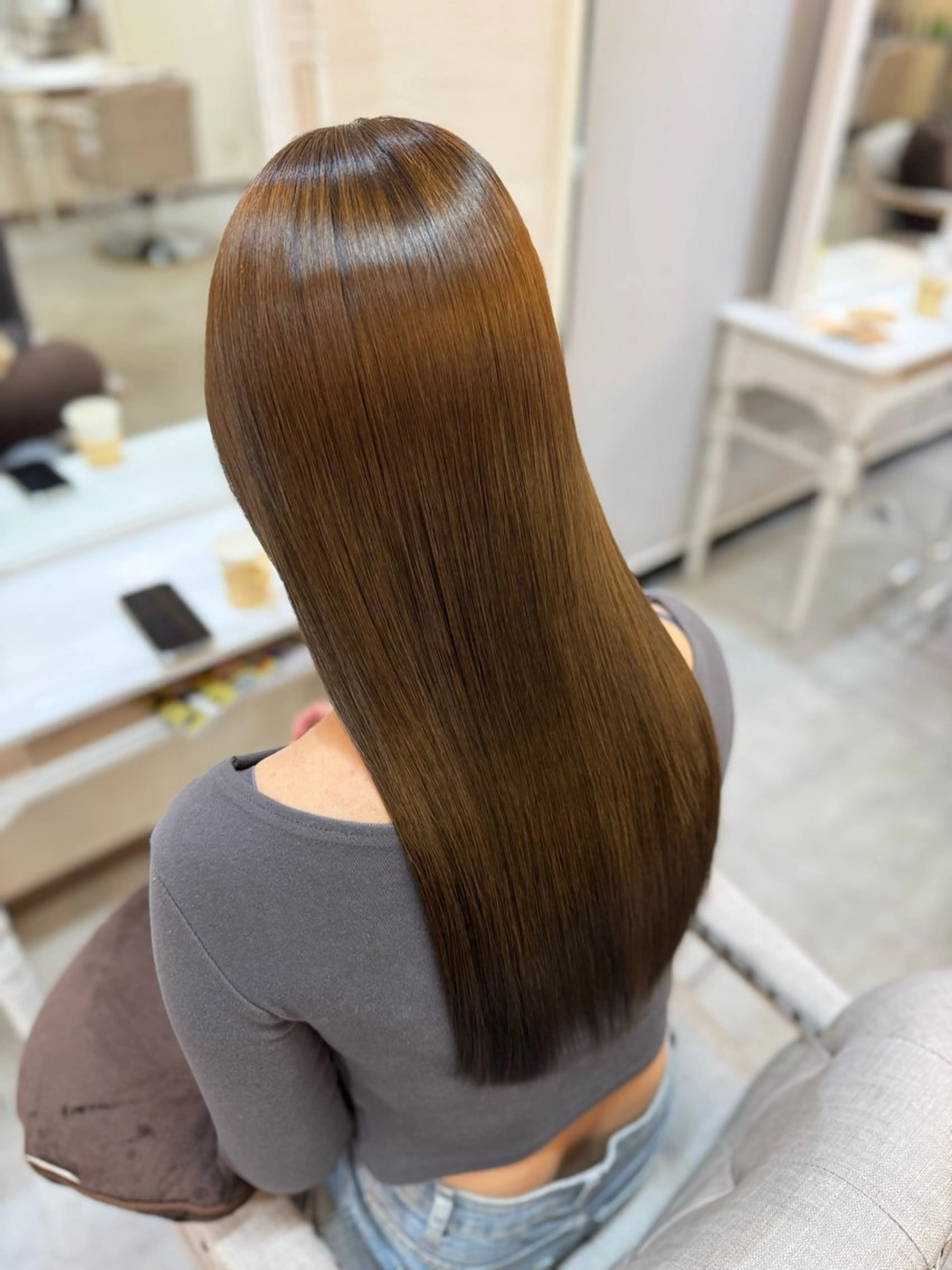 ロング 髪質改善 トリートメント she2大宮 なぎのヘアスタイル