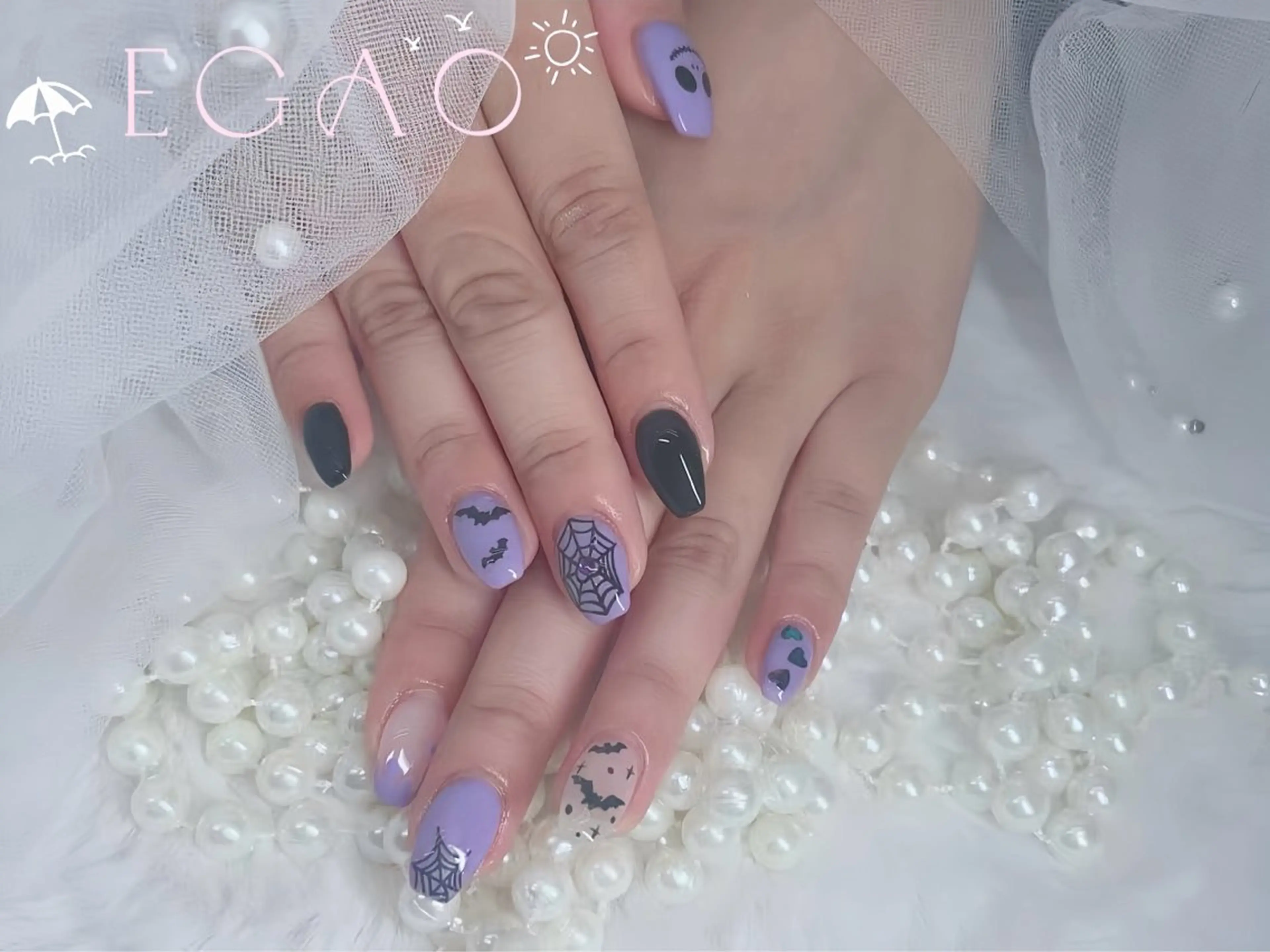 ネイル アートネイル フットネイル フレンチネイル ジェルネイル グラデーション ハンドネイル Egao Nail Salonのネイルデザイン