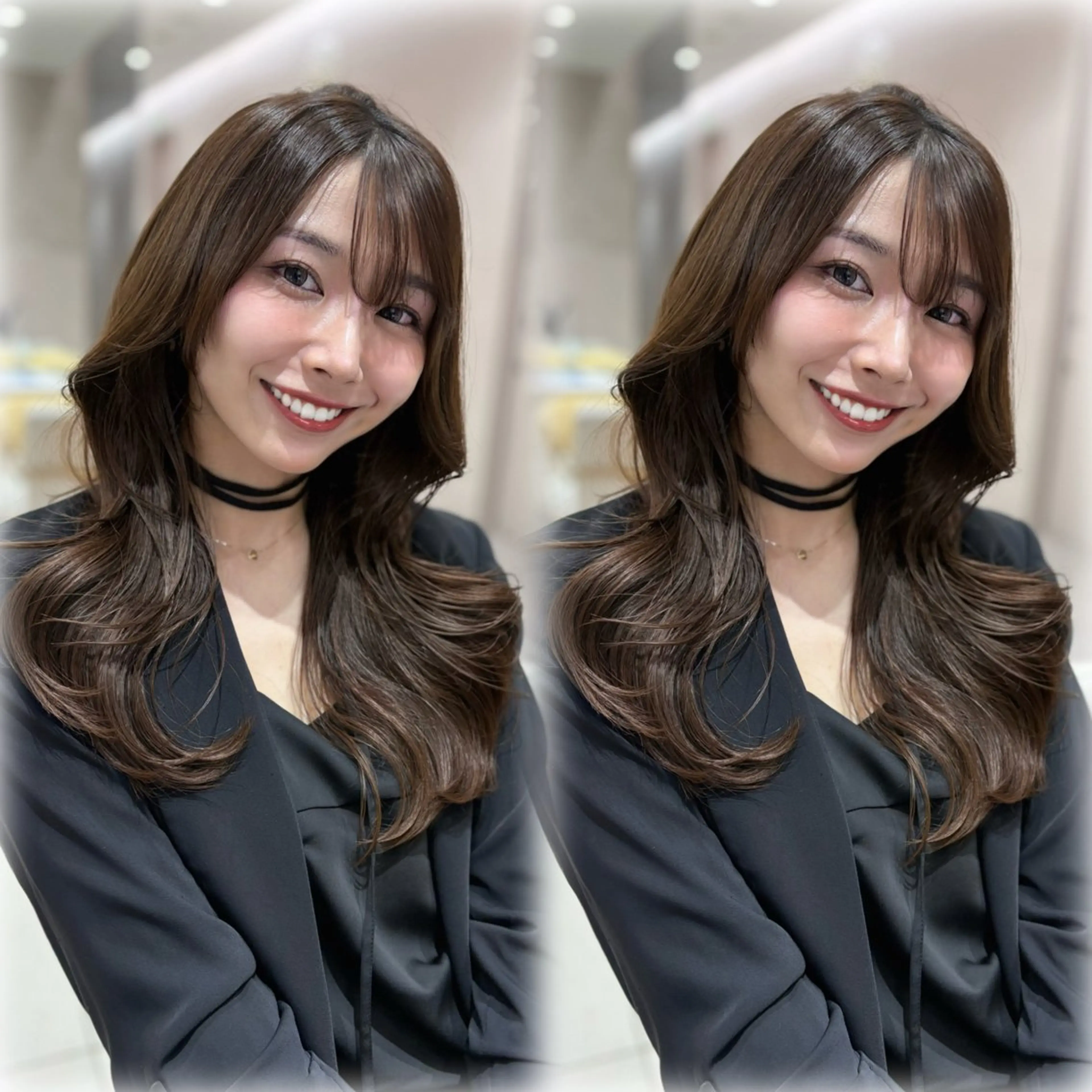 ロング カラー くびれヘア 銀座/オリーブ/ 透明感カラー✨りくのヘアスタイル