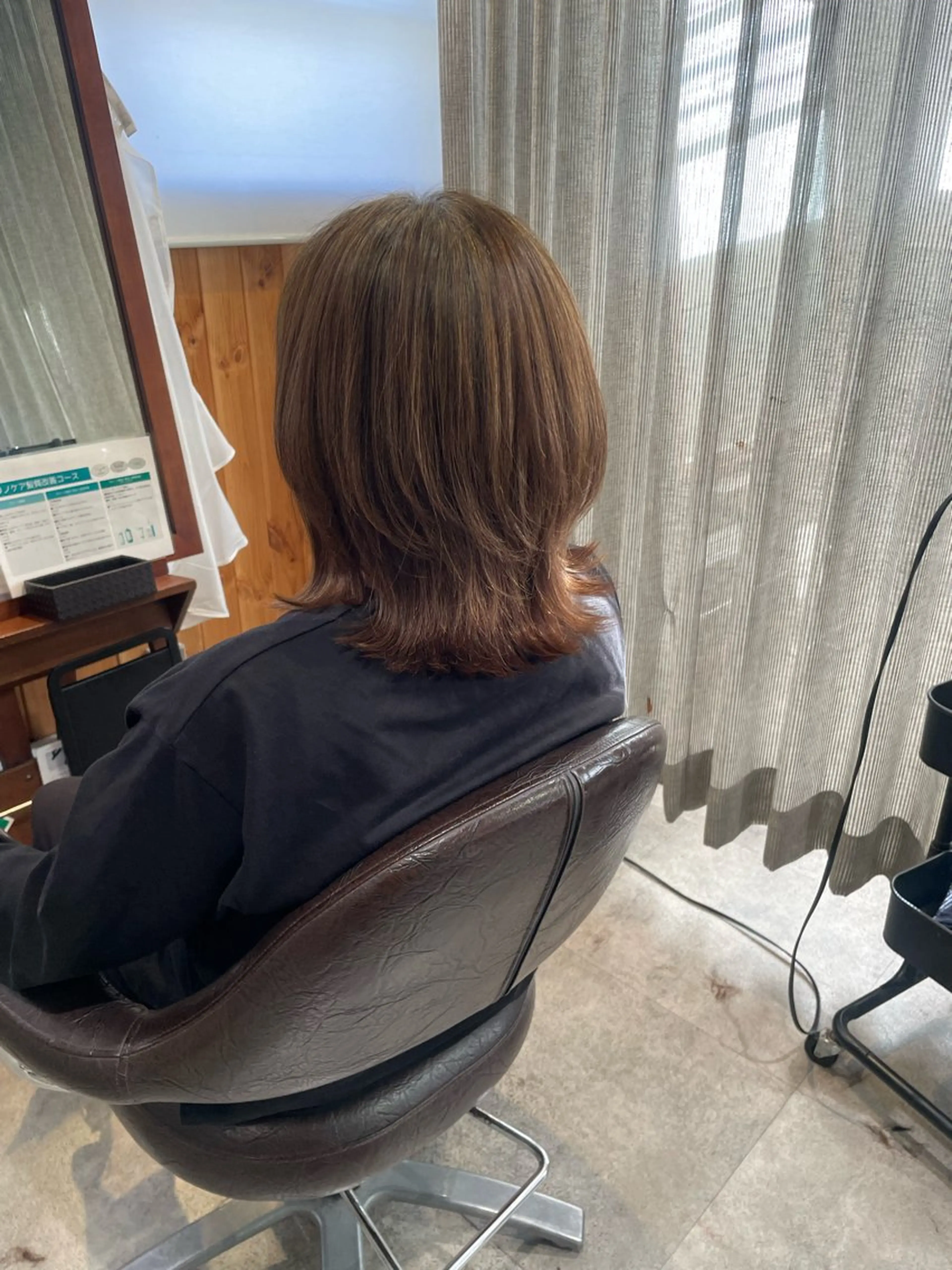 ミディアム カラー レイヤーカット カット ヘアカラー トリートメント 髪質改善/Bloss om🌷高橋沙衣のヘアスタイル