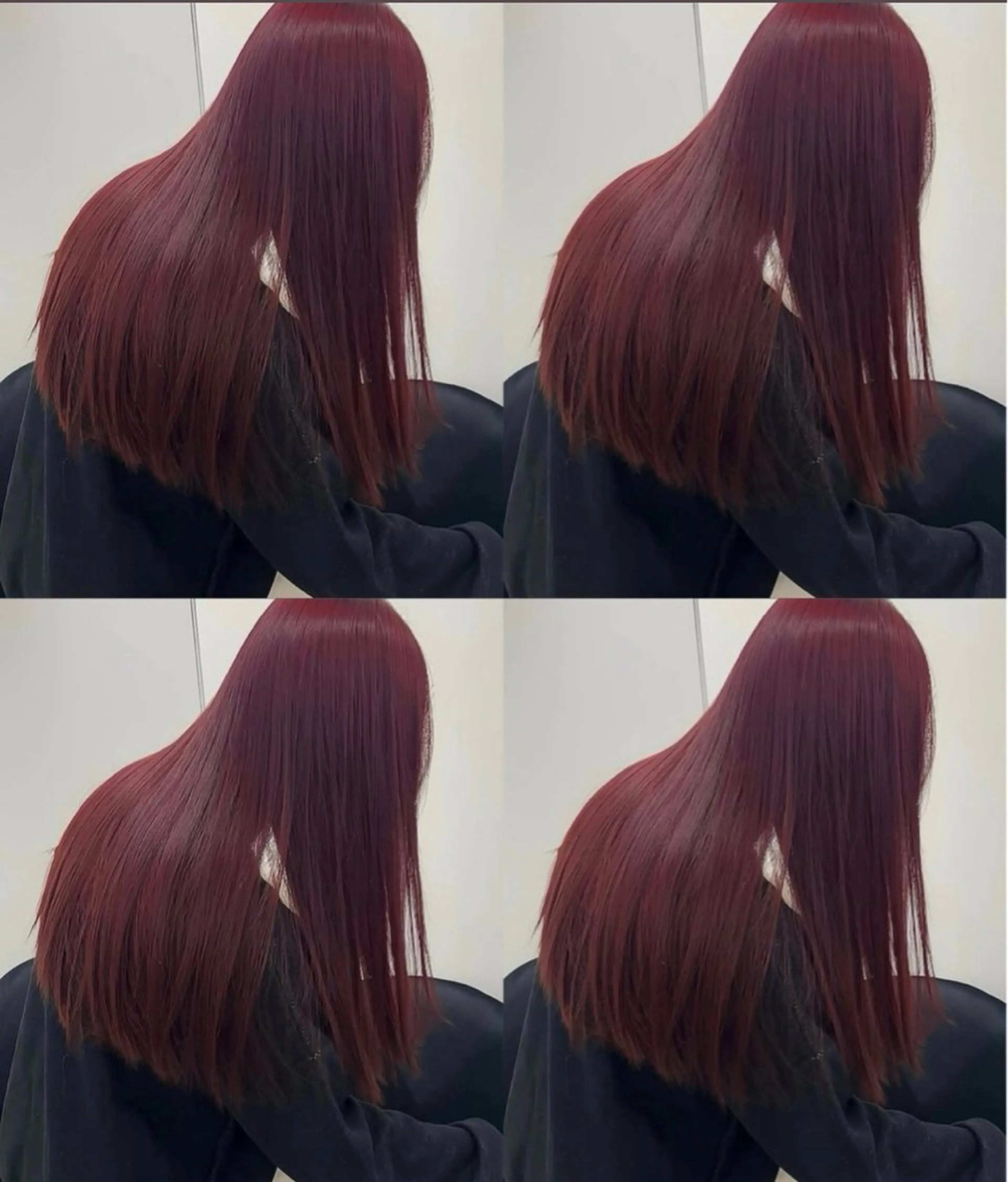 ワンカラー＋ Aujua2step ＋ 超音波アイロン【髪質改善／韓国へア】（寒色、艶）の写真