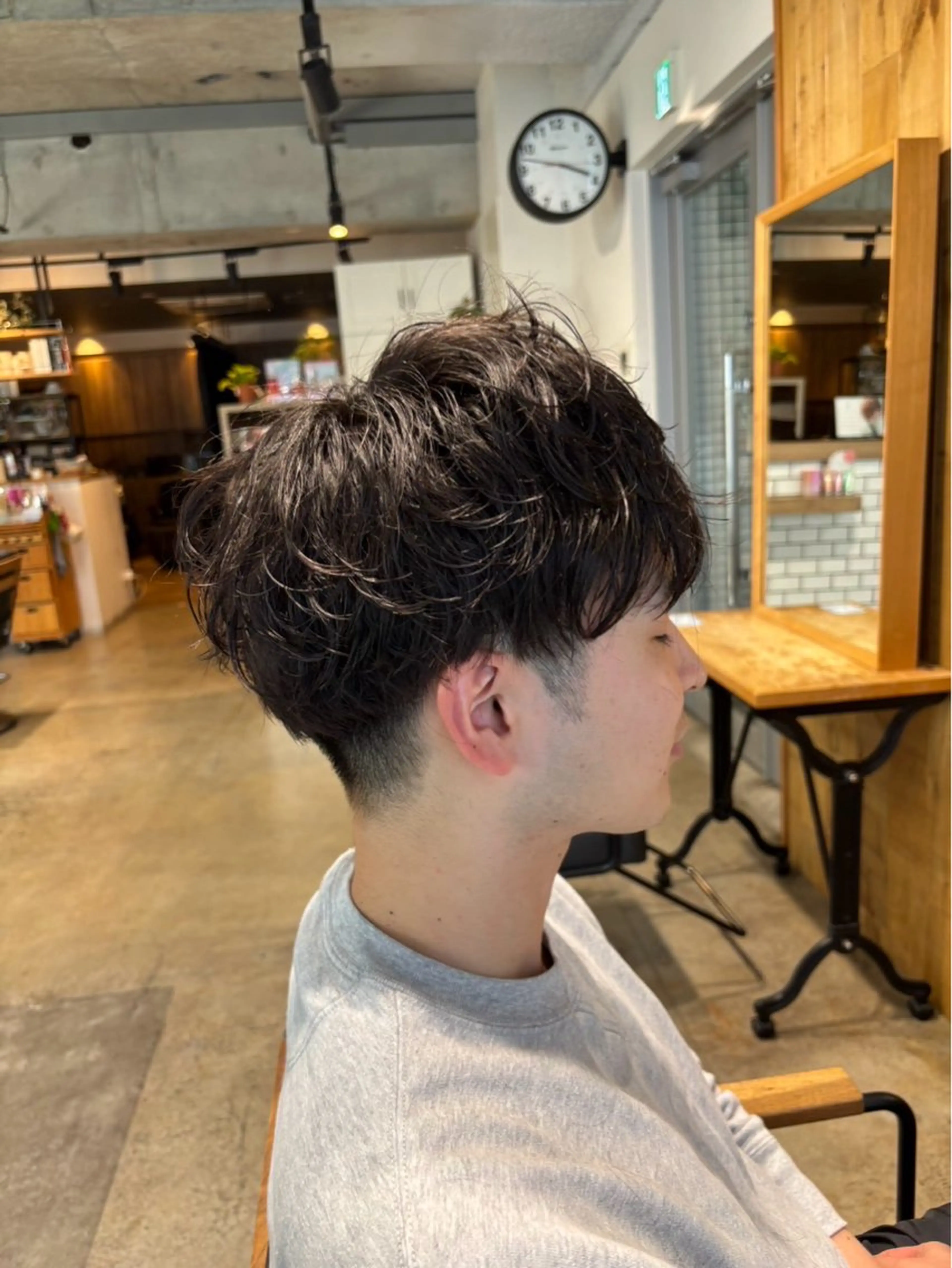 パーマ メンズ カット パーマ A.C.T C-LOOPUNITED所属・ボブ/透明感カラー/ あかねのヘアスタイル