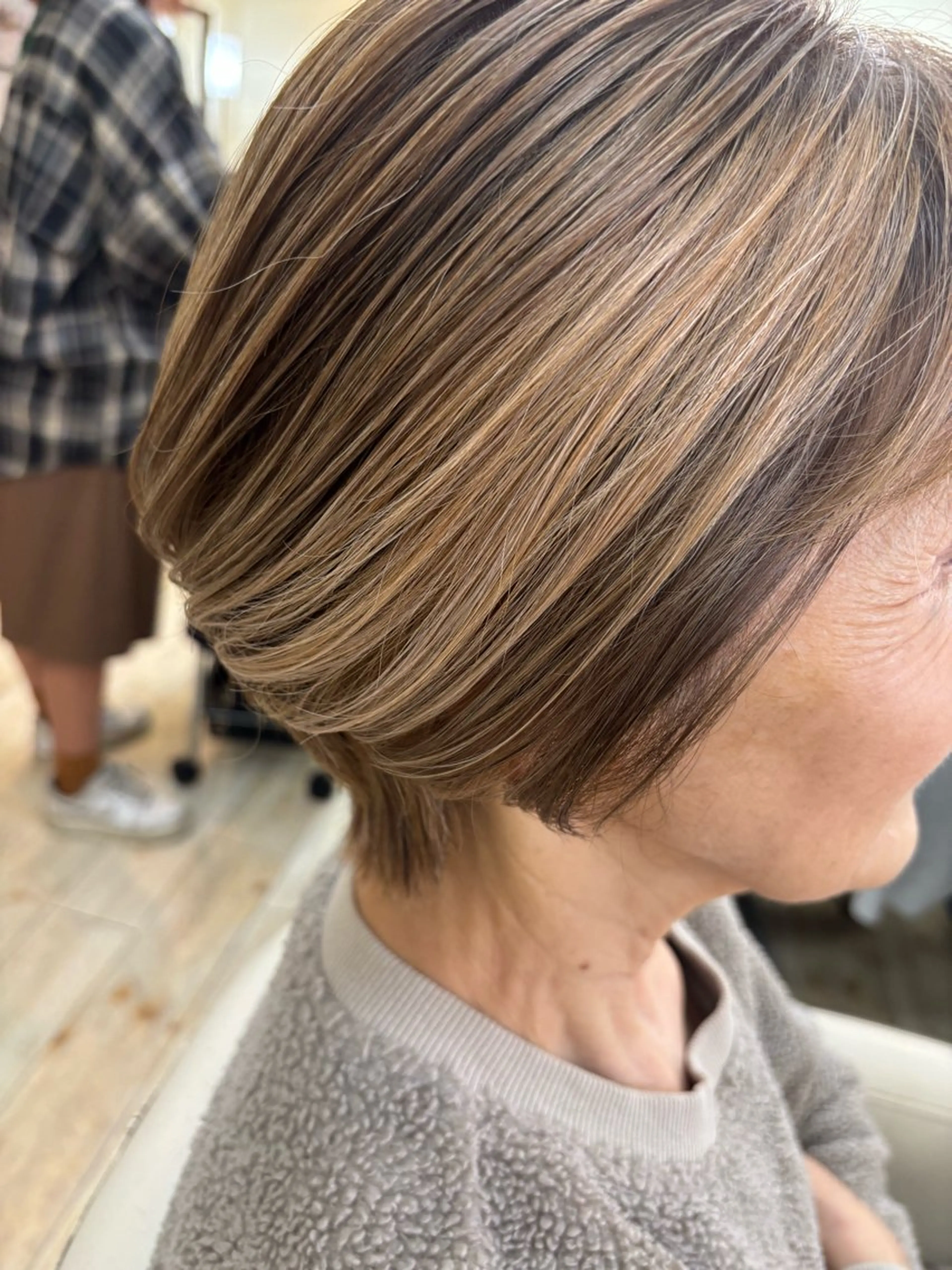 ショート カラー ヘアカラー ルプラボウ 石黒よう子のヘアスタイル