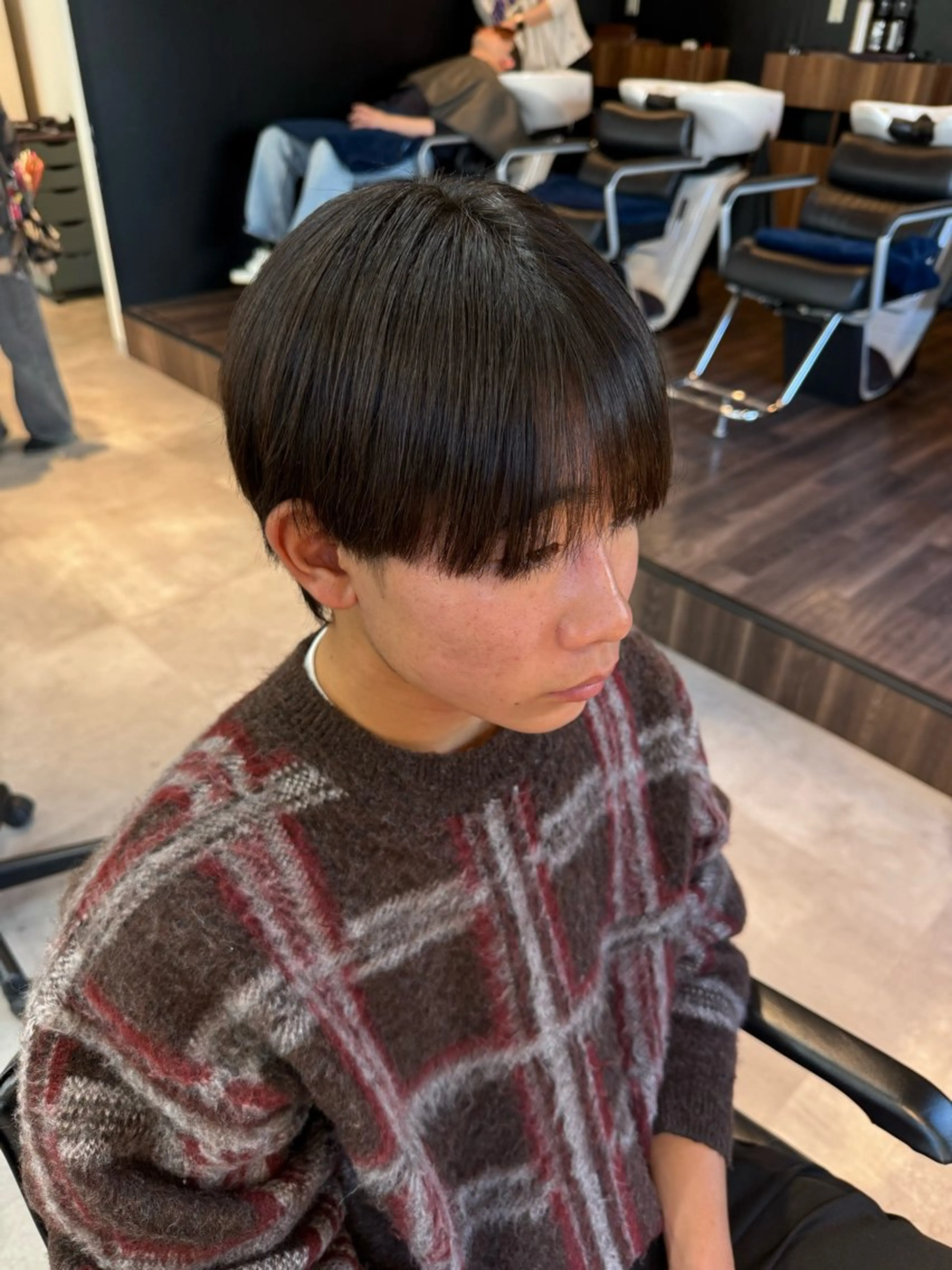 メンズ カット 美しいシルエットに◎ 韓国ヘア特化/下田のヘアスタイル