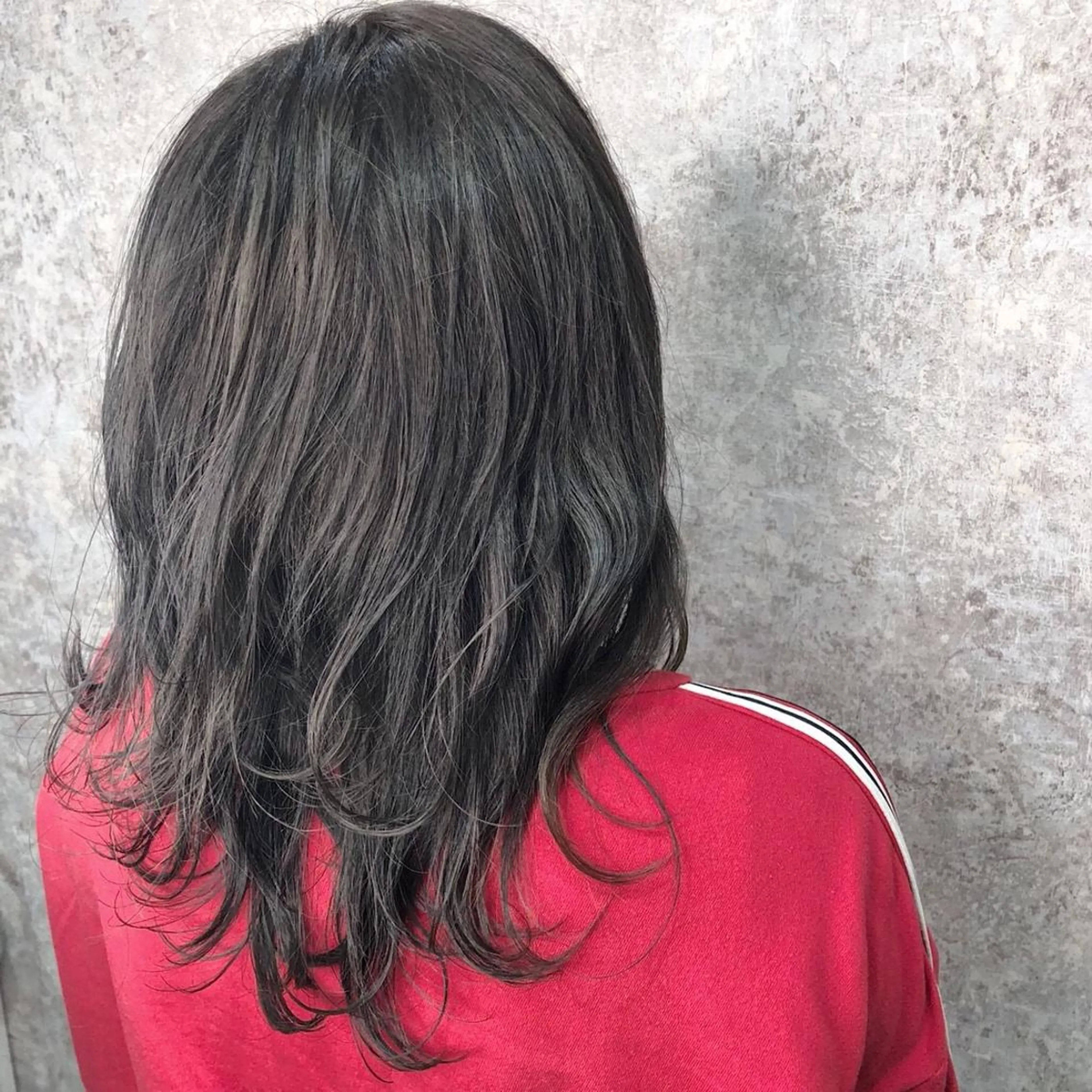 ミディアム カラー グレージュ シルバー シルバーグレージュ 🫟Blanco🫟 Color&Careのヘアスタイル