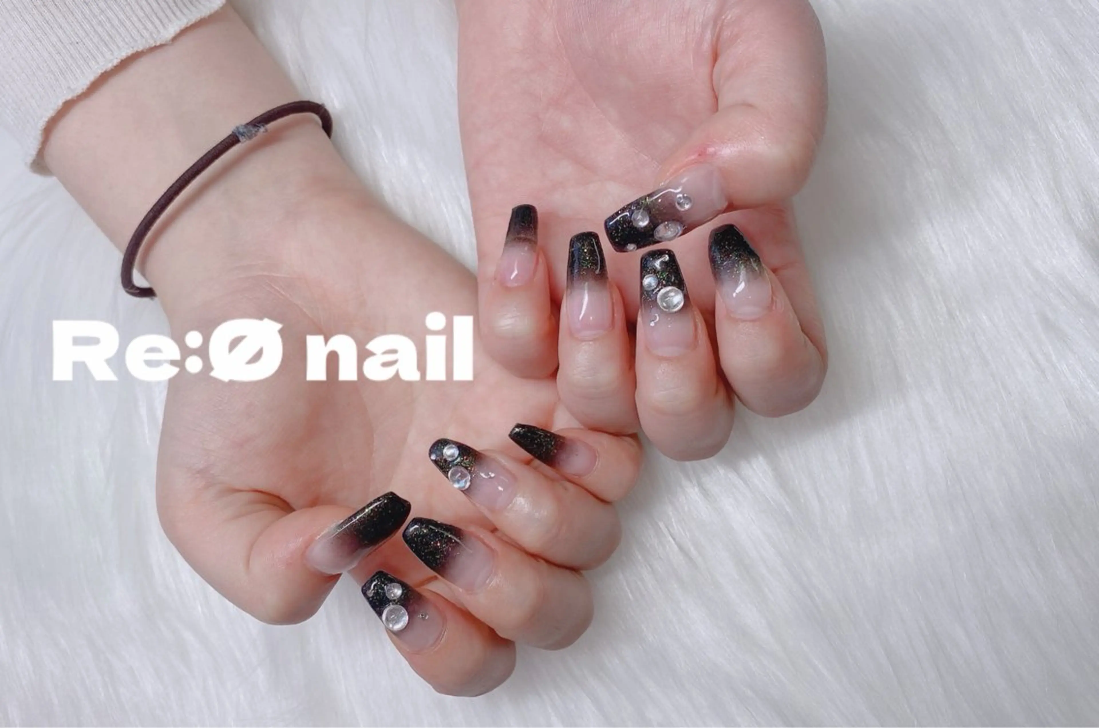 ネイル ラメ(グリッター) ハンドネイル Re:Ø nail 🩵TSUJIのネイルデザイン