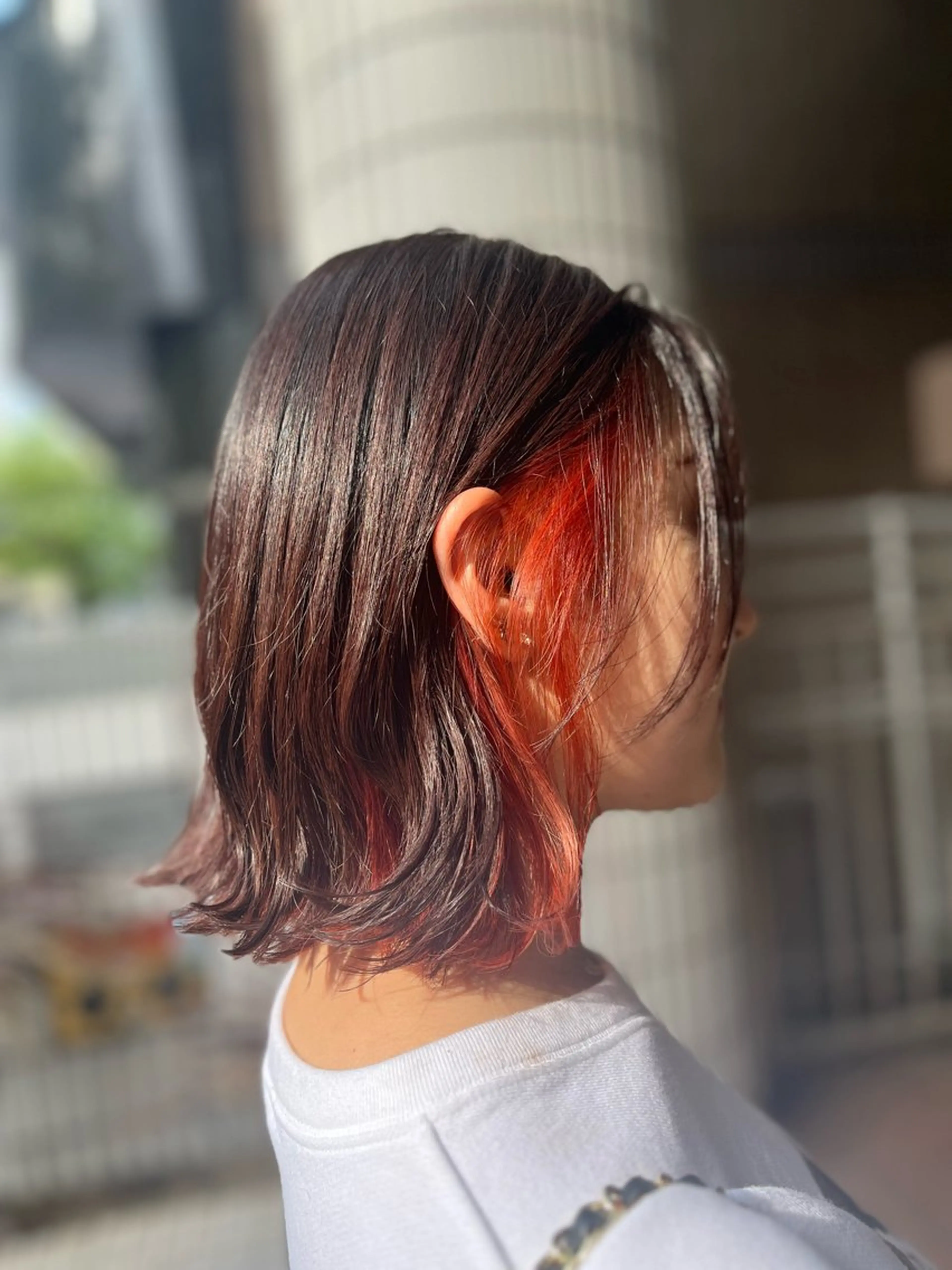 プチイメチェンにも✨イヤリングカラーの写真