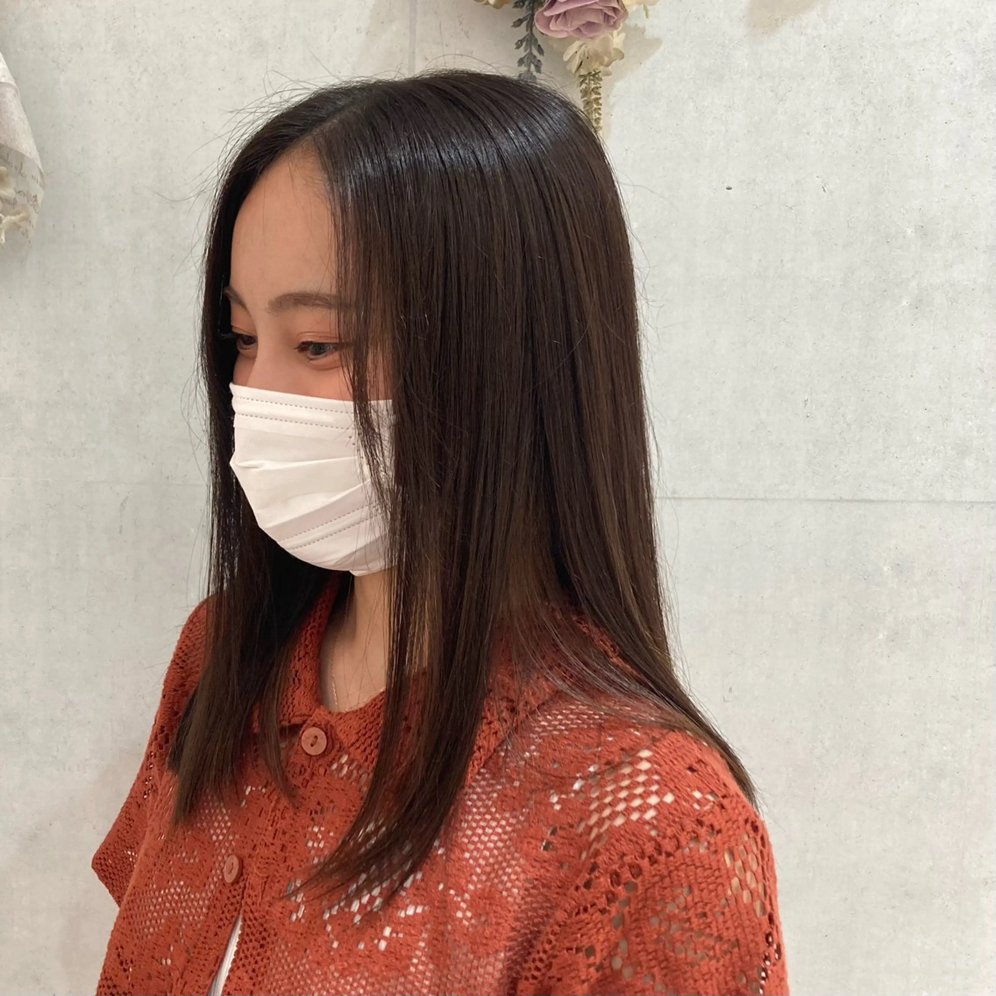 ミディアム 透明感ワンカラー 🎀髪質改善/AOのヘアスタイル