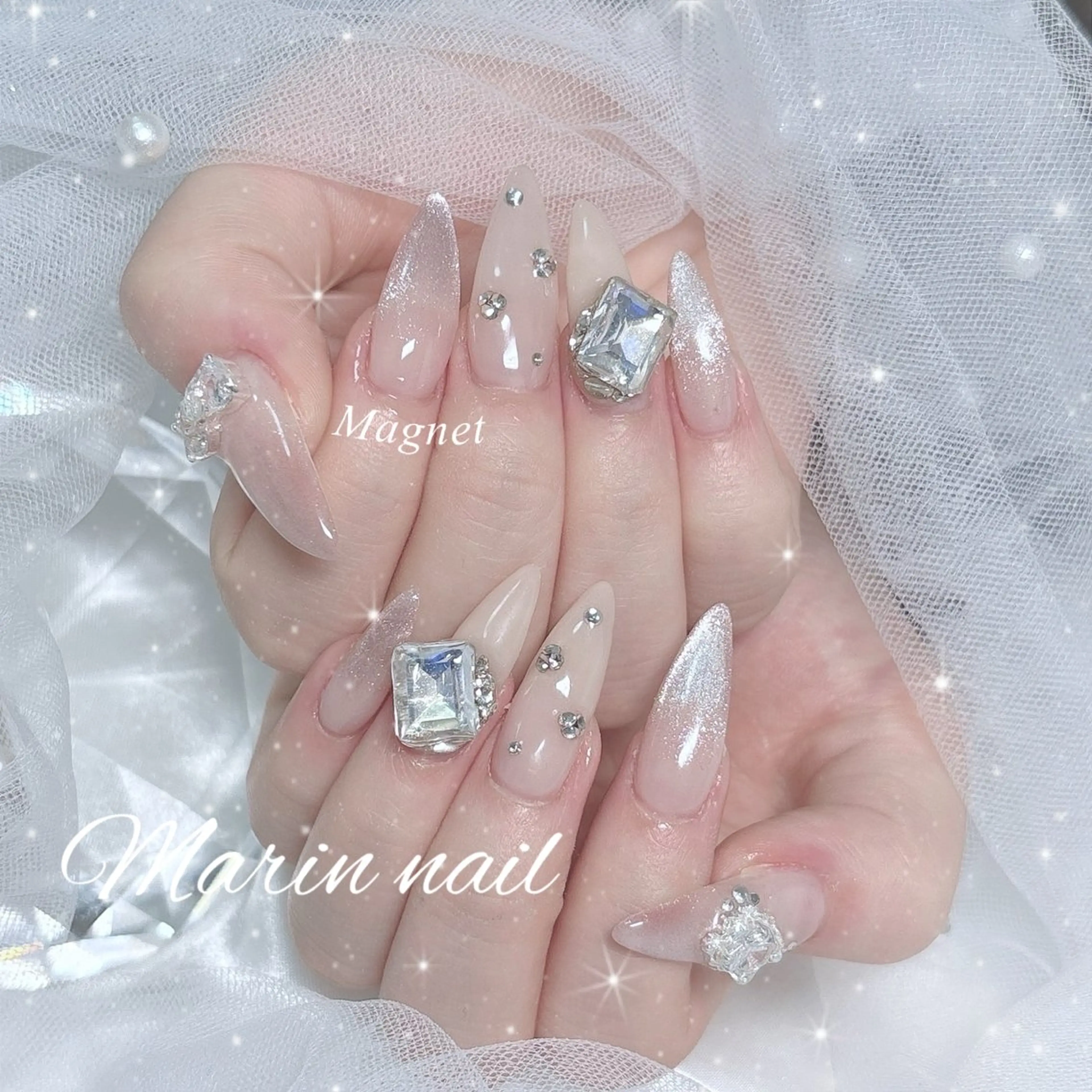 ネイル マグネットネイル ワンホンネイル ハンドネイル Marin nailのネイルデザイン