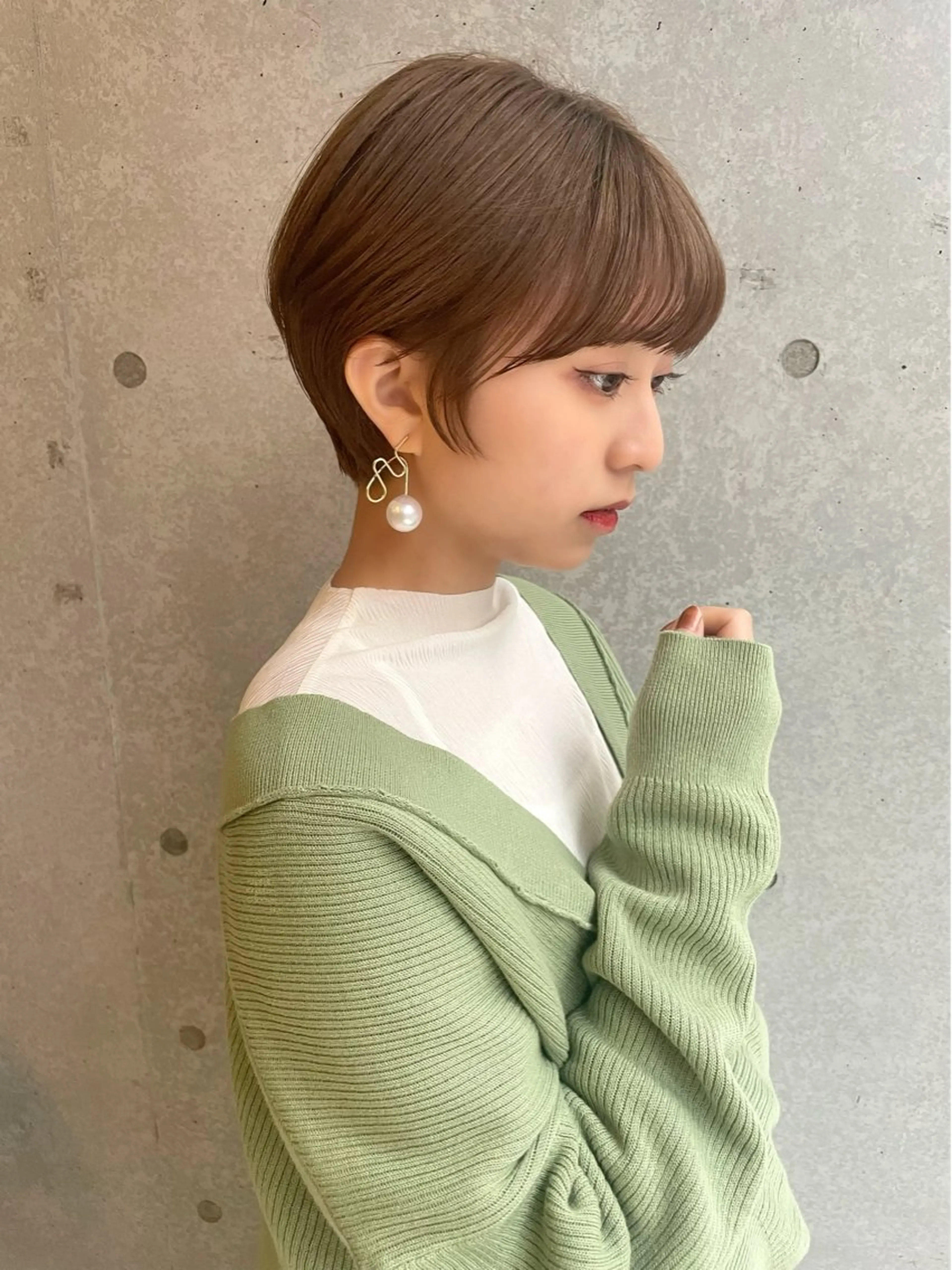 ショート レイヤー/韓国/ 顔周り/しんやのヘアスタイル