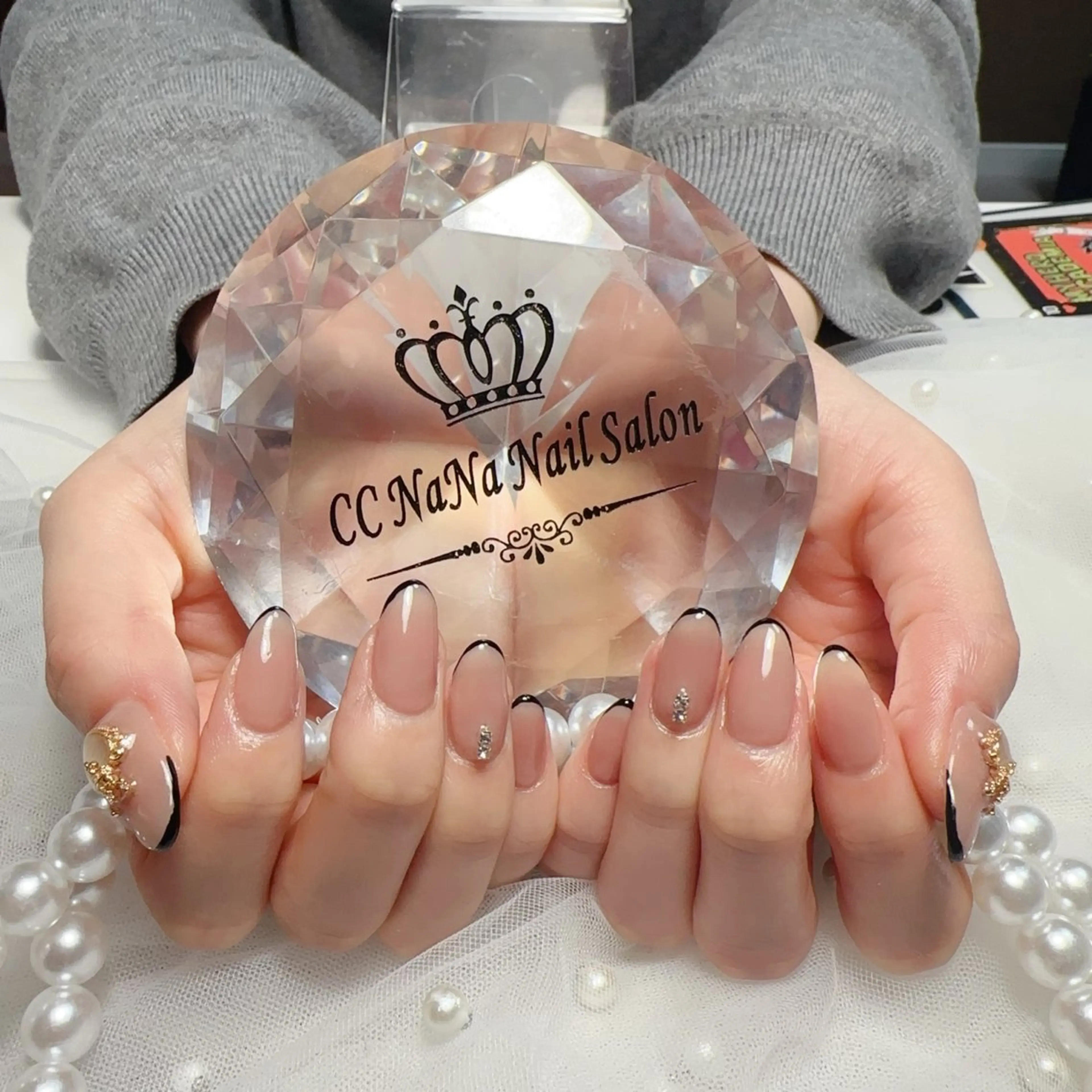 ネイル 持ち込み シンプルネイル ワンホンネイル ハンドネイル 💎CC・NaNa 韓国風ネイル🌙Cのネイルデザイン