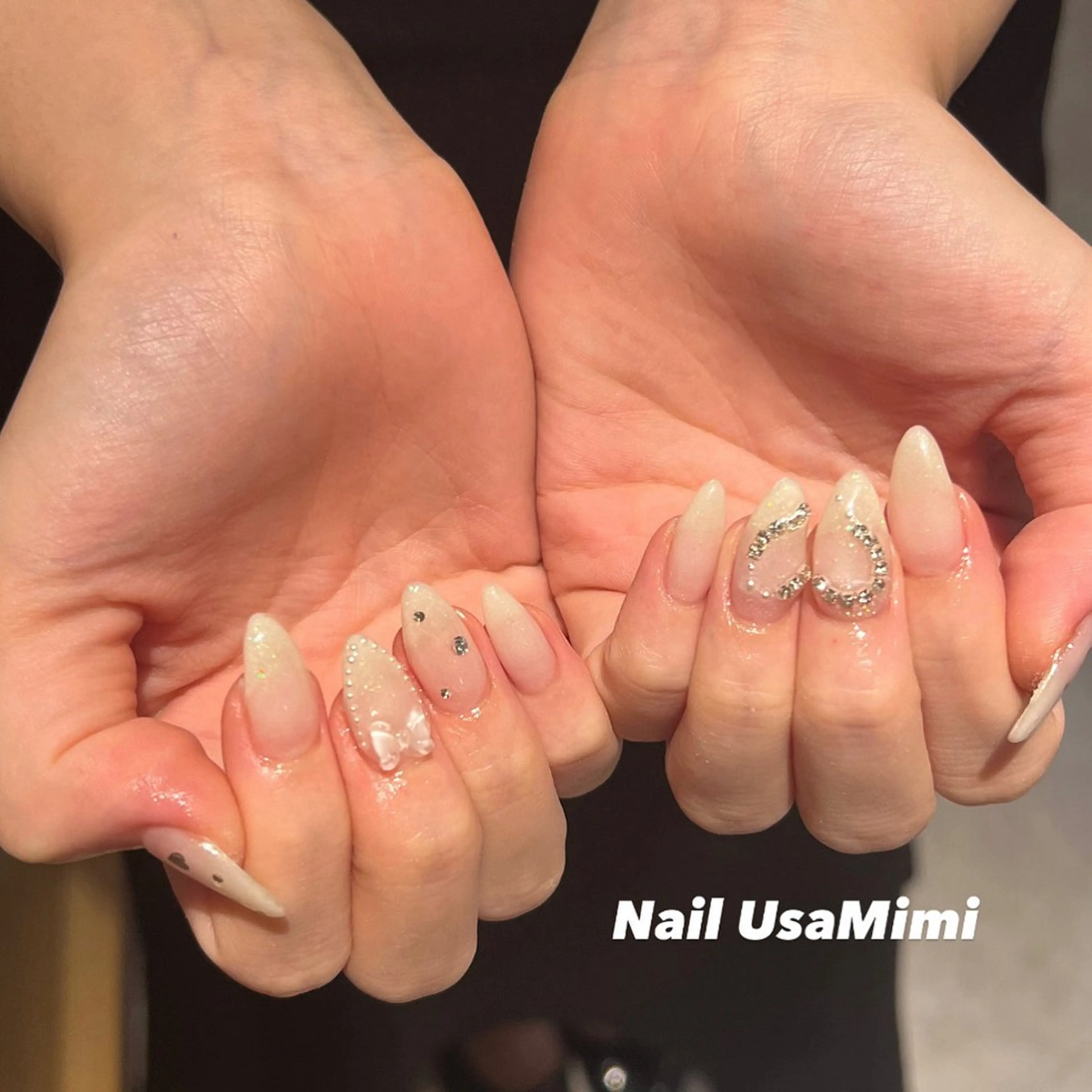 ネイル ジェルネイル マグネットネイル 持ち込み ワンカラーネイル パラジェル ハンドネイル 本町NailUsa Mimi RIKOのネイルデザイン