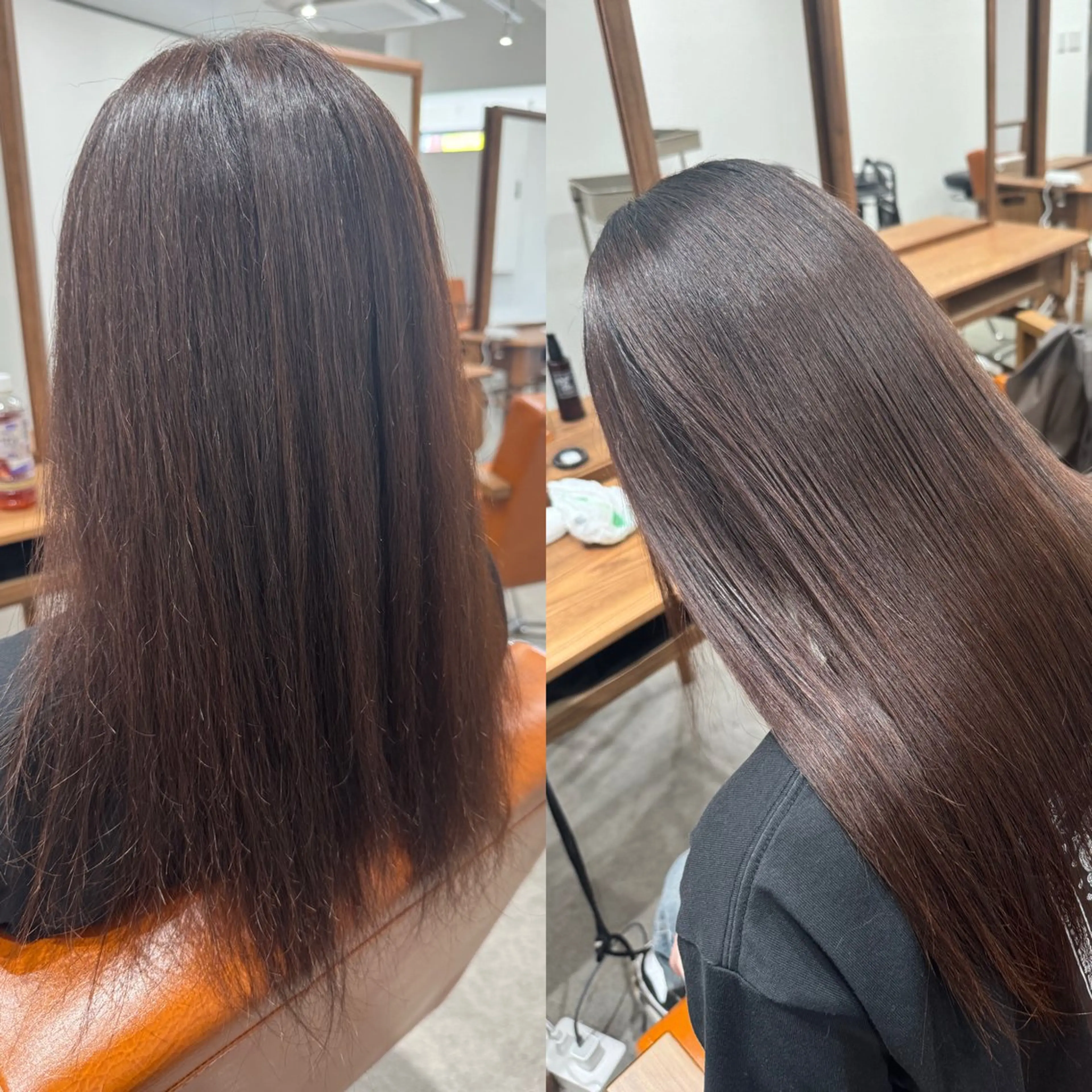 ロング カット 縮毛矯正 トリートメント 髪質改善縮毛✨ 泉谷彪芽のヘアスタイル