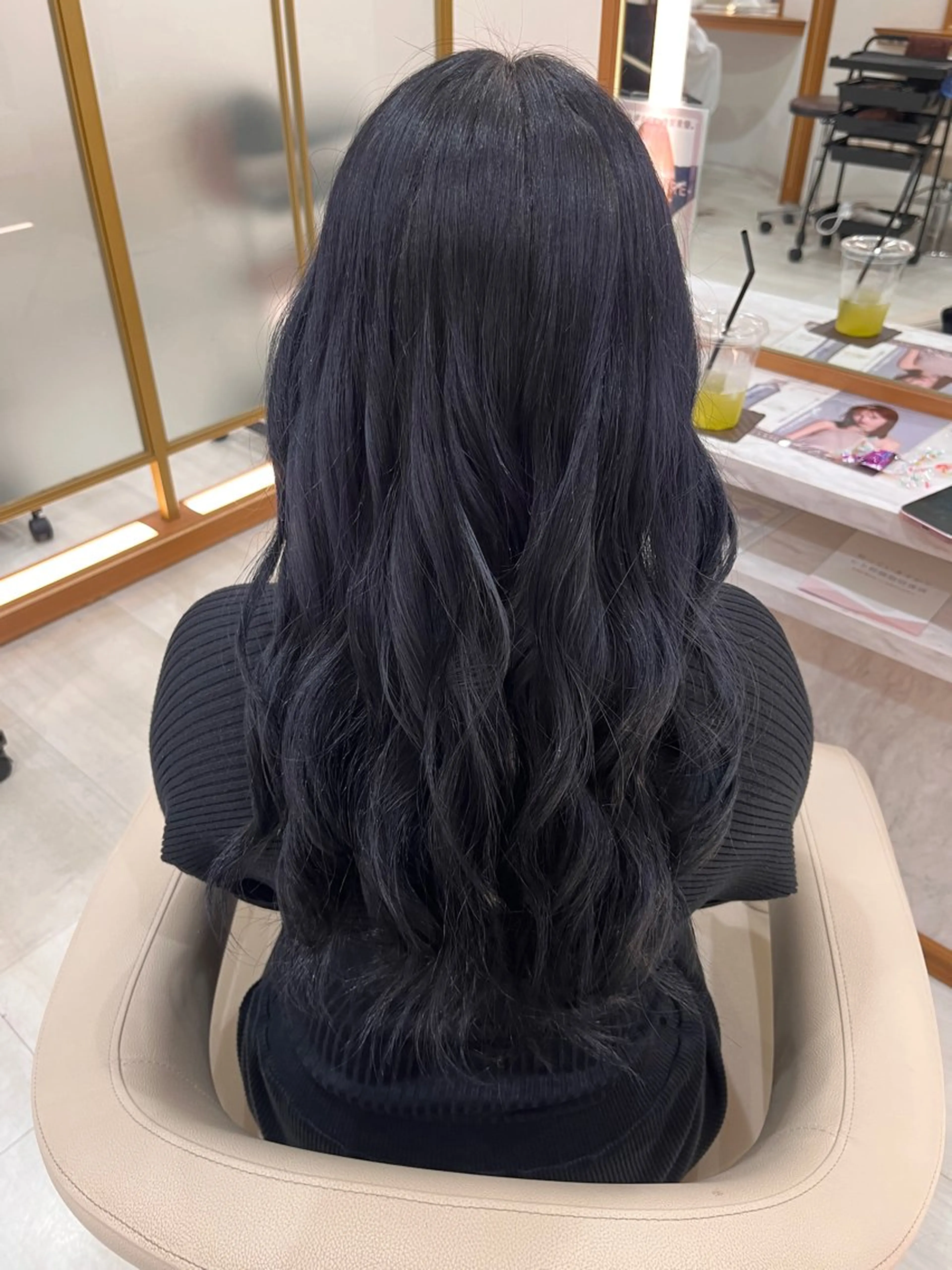 ロング カラー ヘアカラー トリートメント うる艶カラー🫧/ 武笠 友香🤍のヘアスタイル