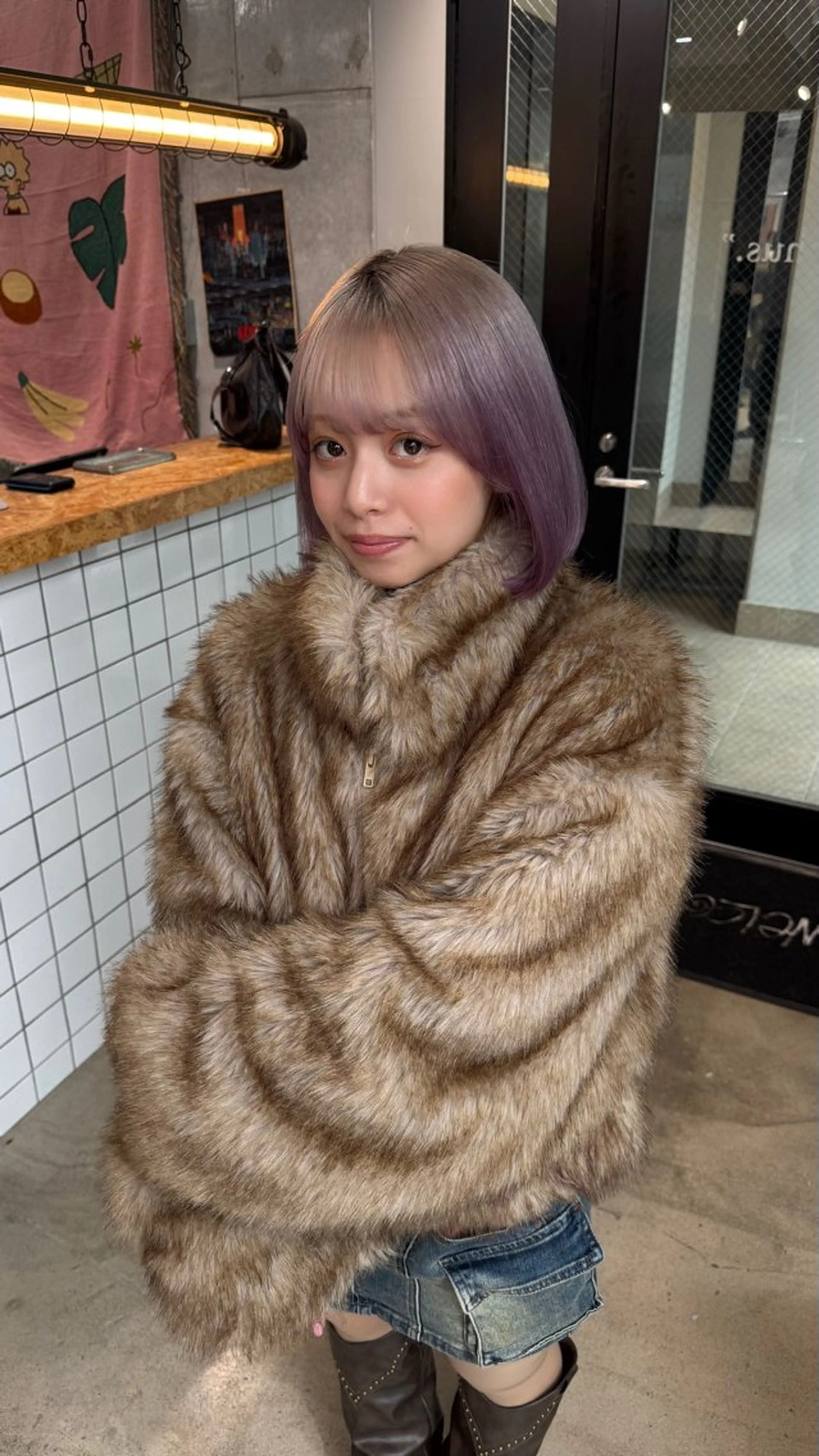 ミディアム カラー ブリーチ デザインカラー SALOWIN 原宿 IL Salice ３F所属・失敗したくない方へ Inoue Kahoのヘアスタイル