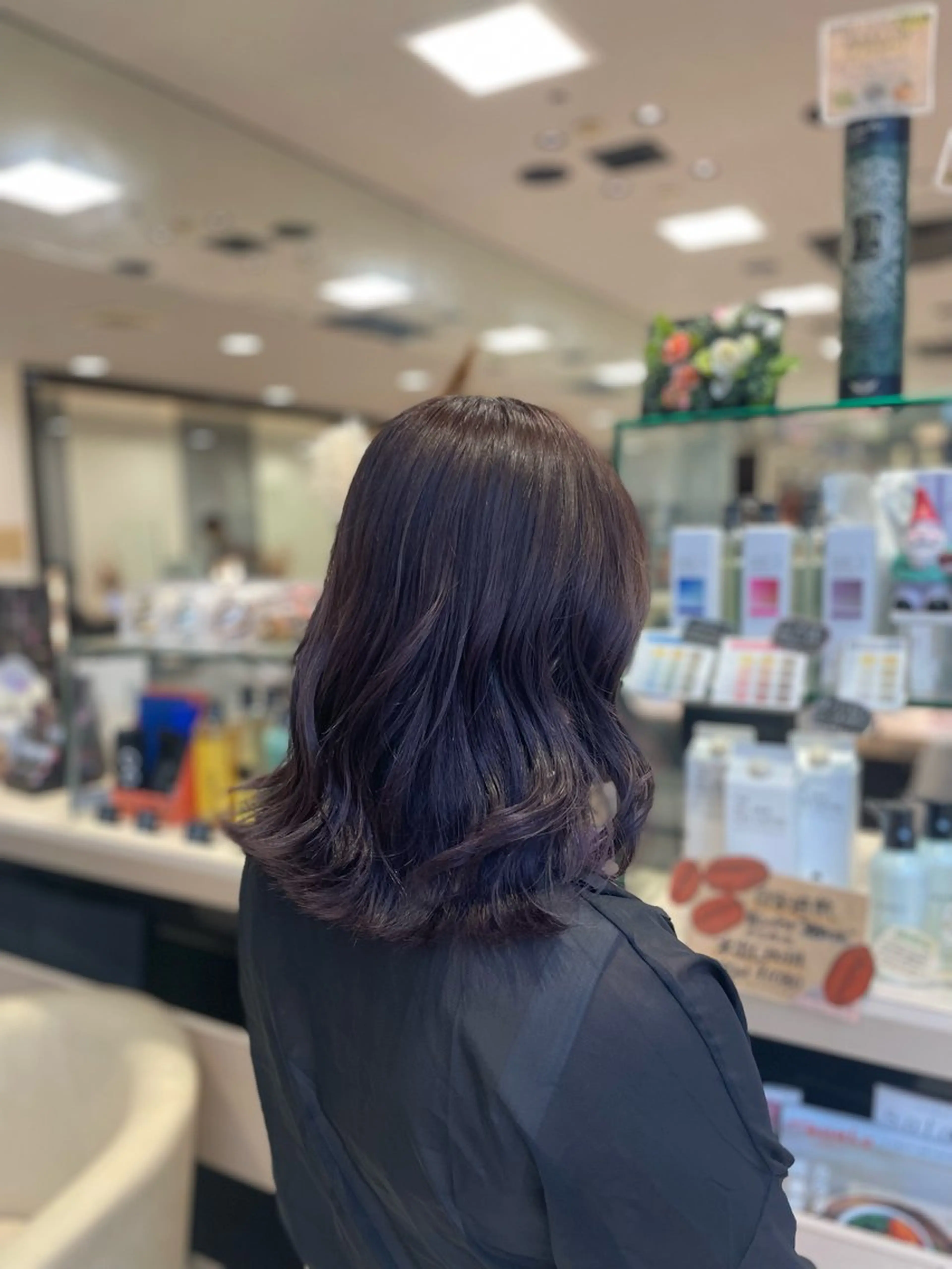 ロング カラー ラベンダーカラー ヘアカラー クロスパーマ/うる艶 カラー/Kurumiのヘアスタイル