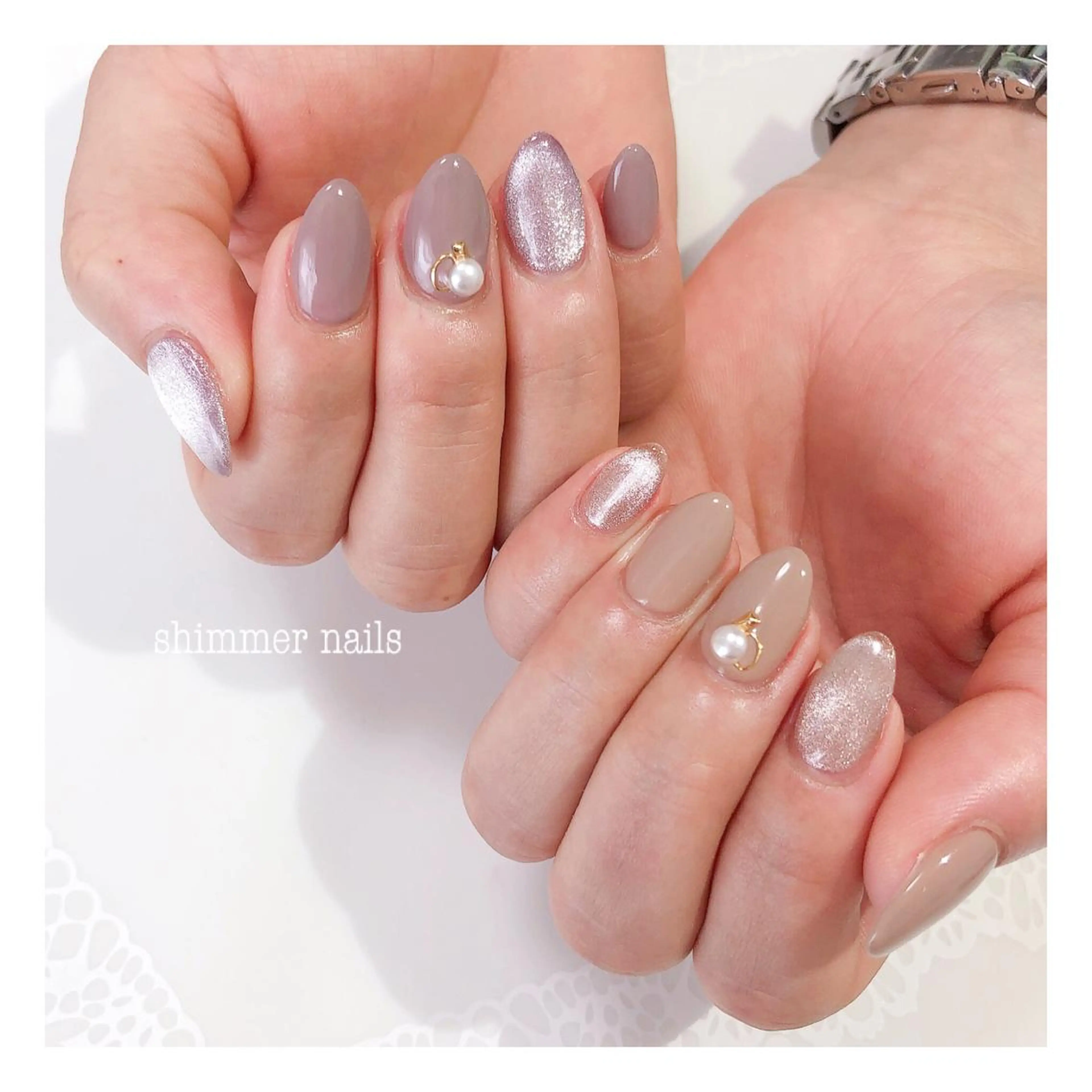 ネイル マグネットネイル shimmer nailsのネイルデザイン