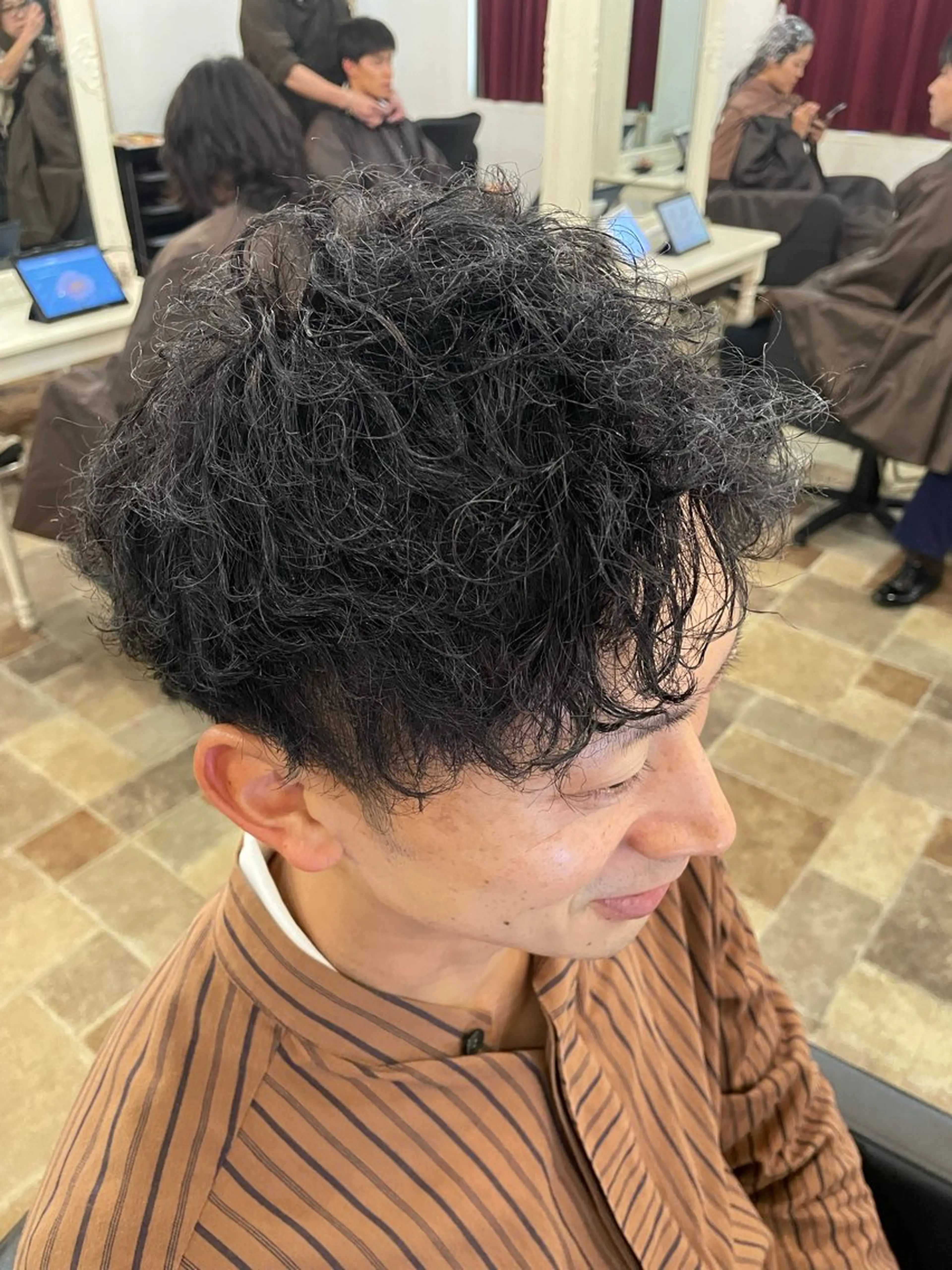 ショート パーマ メンズ アンフィーヘアー所属・amphihair 高橋祐也のヘアスタイル