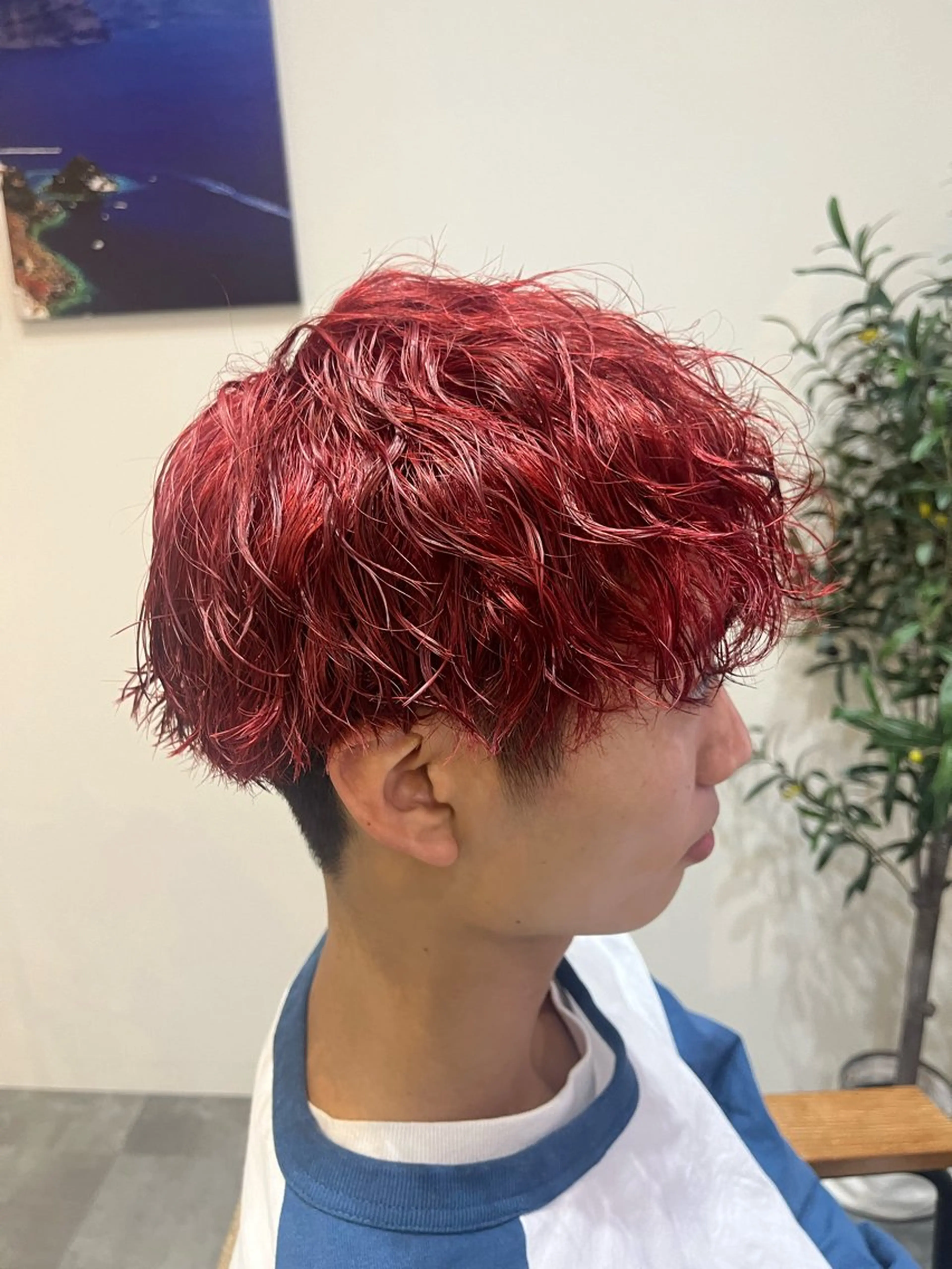 カラー パーマ メンズ 藤田 詩織のヘアスタイル