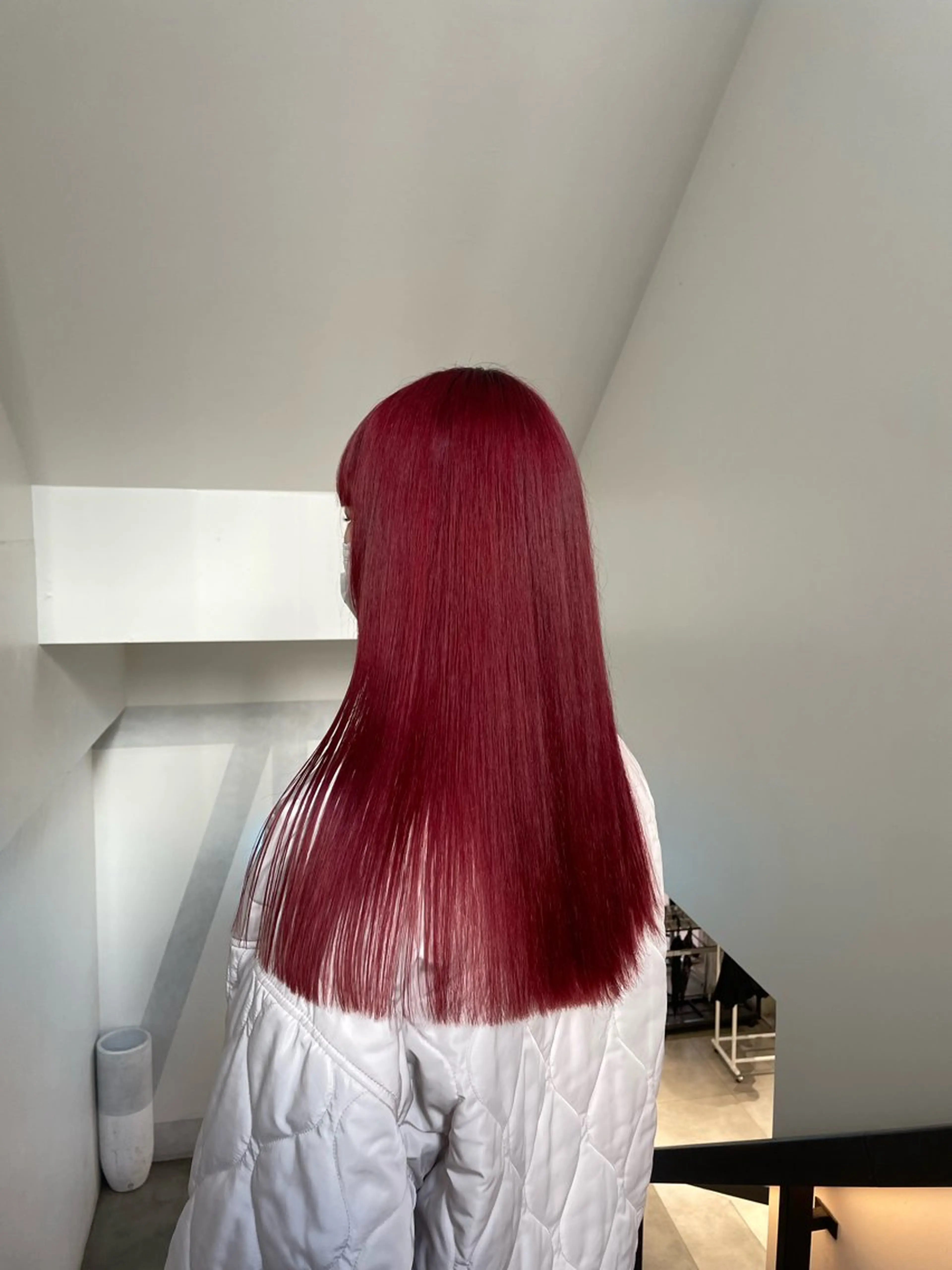 ミディアム カラー ヘアカラー 🌟暖色系ハイトーン 🌟AIのヘアスタイル