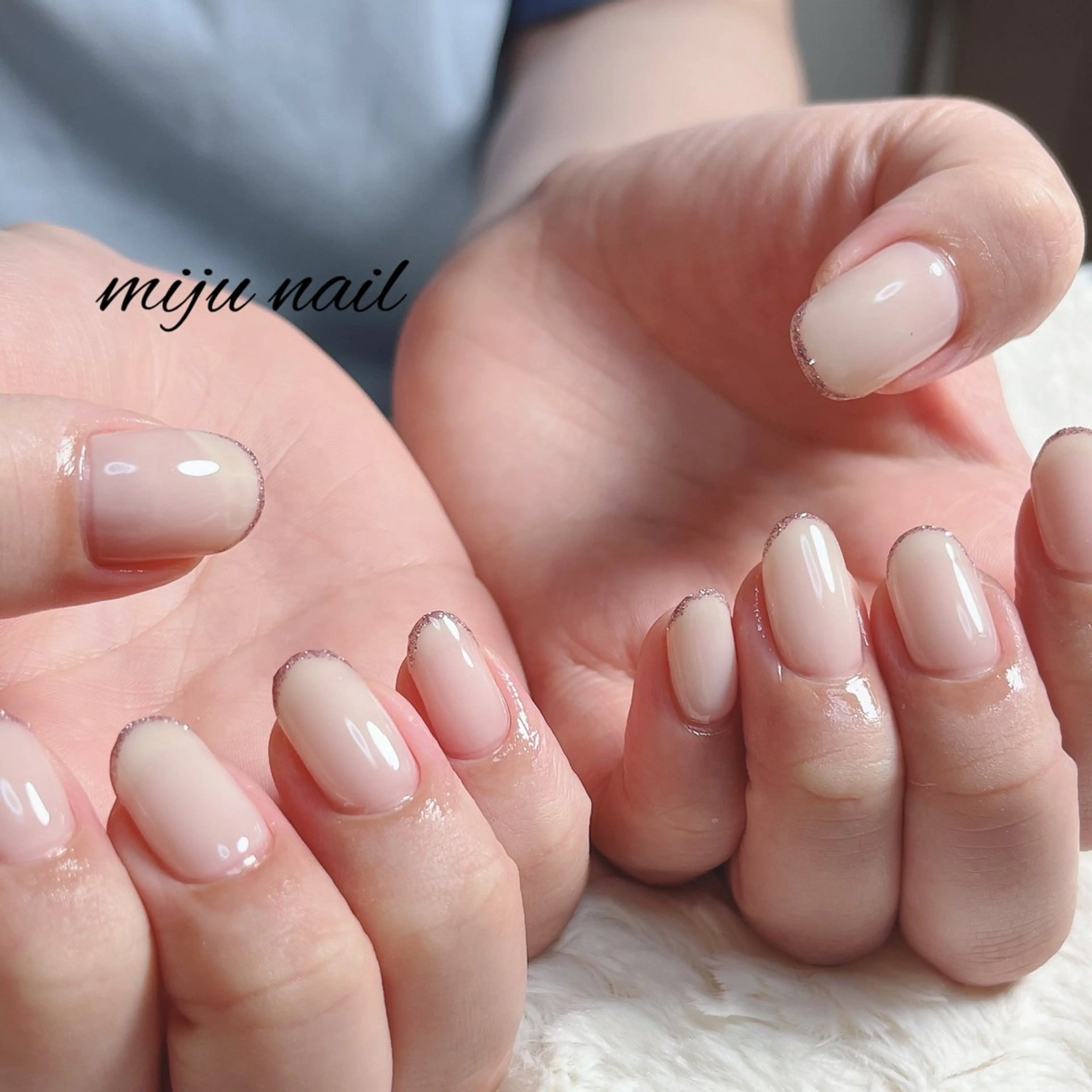 ネイル ❁miju nail 大人上品/自爪育成のネイルデザイン
