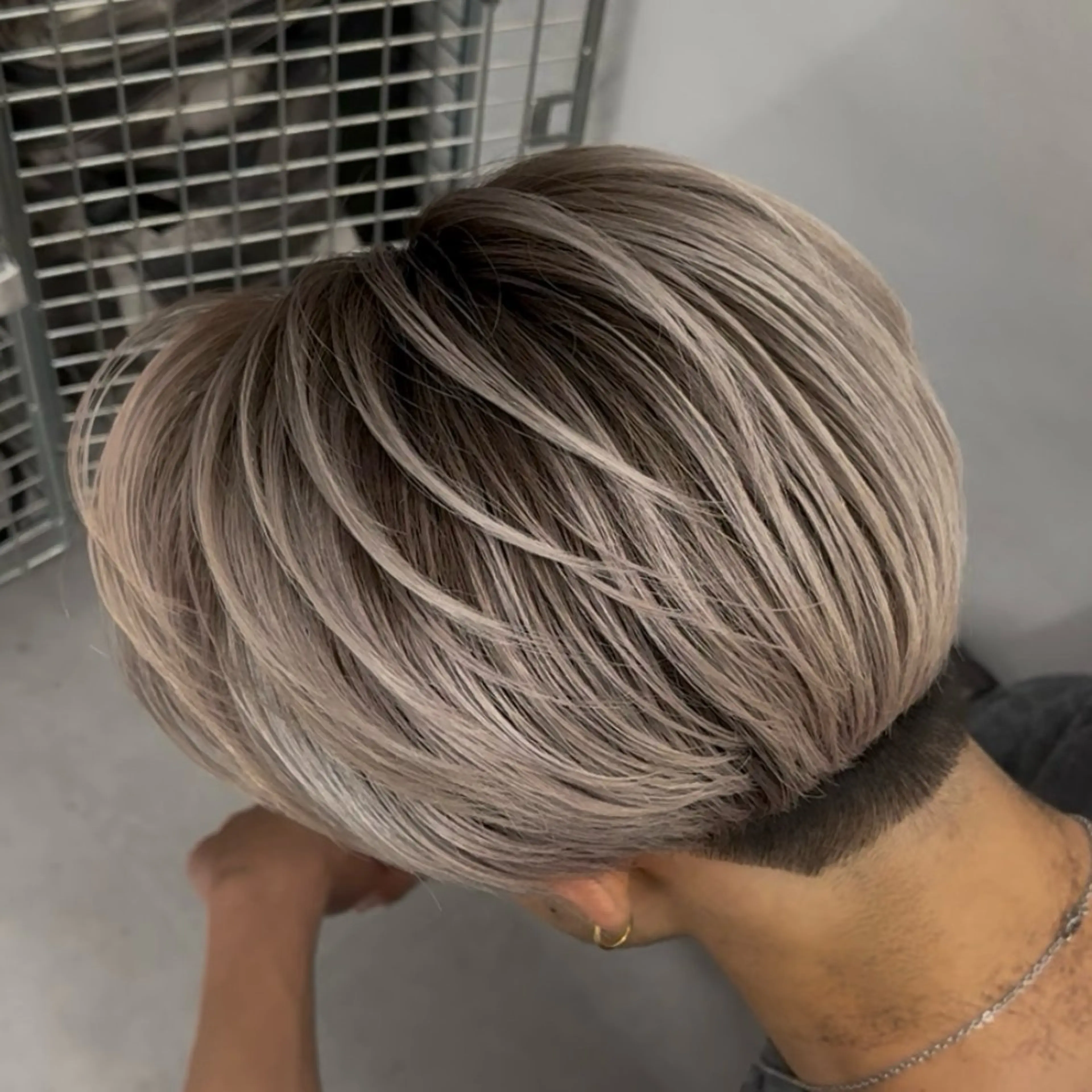 ミディアム カラー パーマ ヘアアレンジ メンズ メンズバレイヤージュ 🌫デザインカラーのヘアスタイル