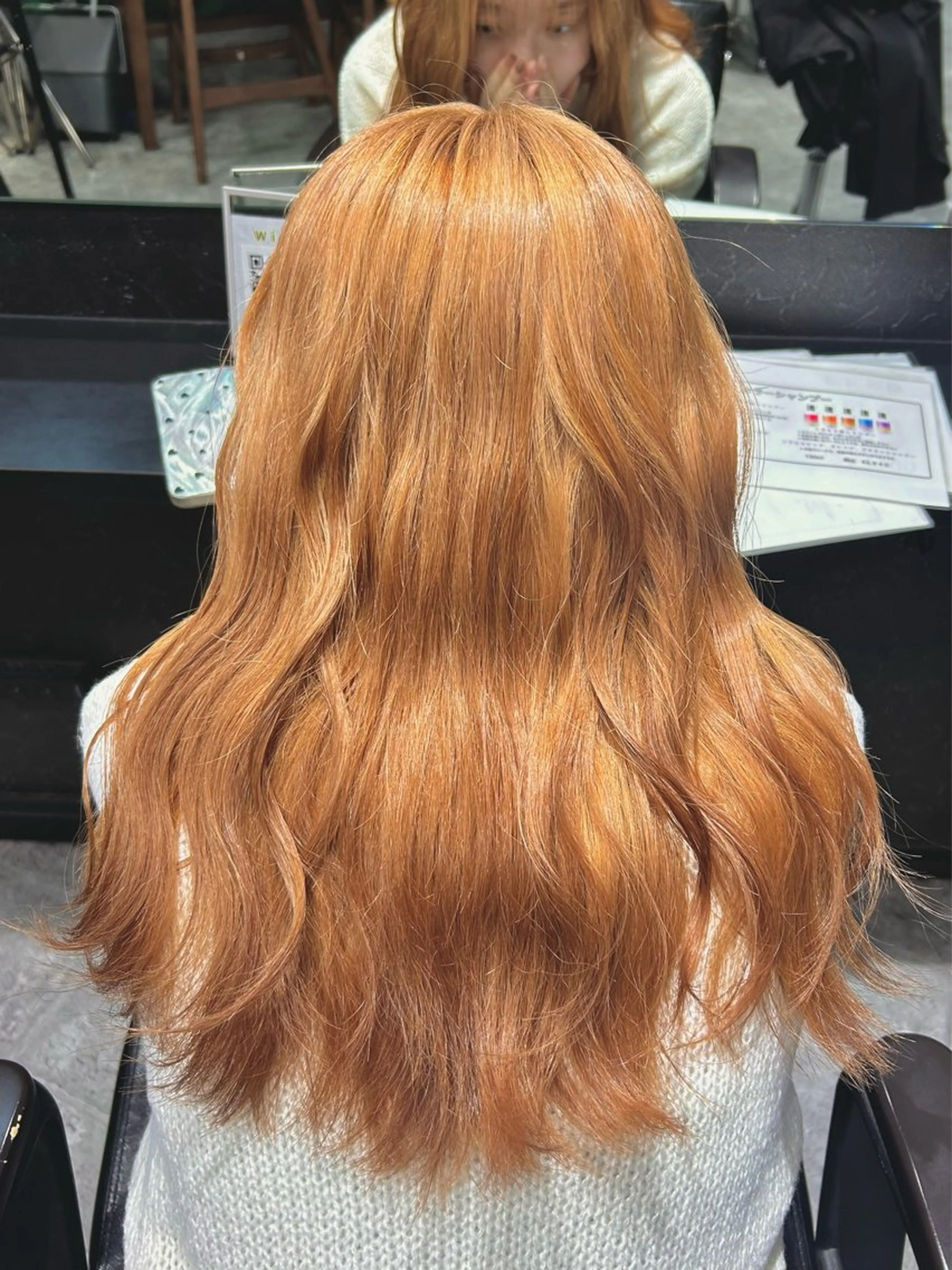 ロング カラー ヘアカラー トリートメント 💎透明感カラー💎 bAteAu あまねのヘアスタイル