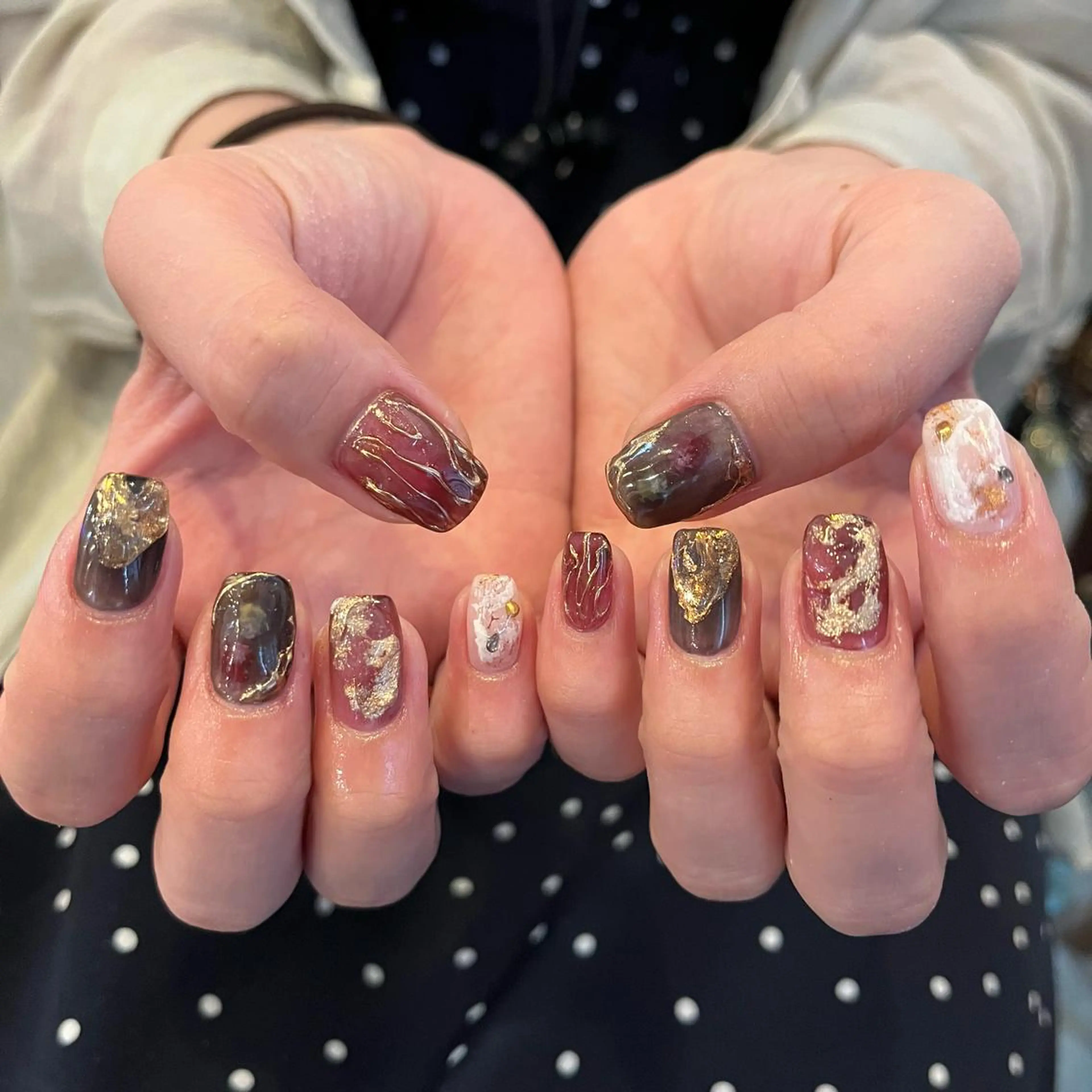 ネイル ハンドネイル Trico Antique所属・岩本 杏のネイルデザイン