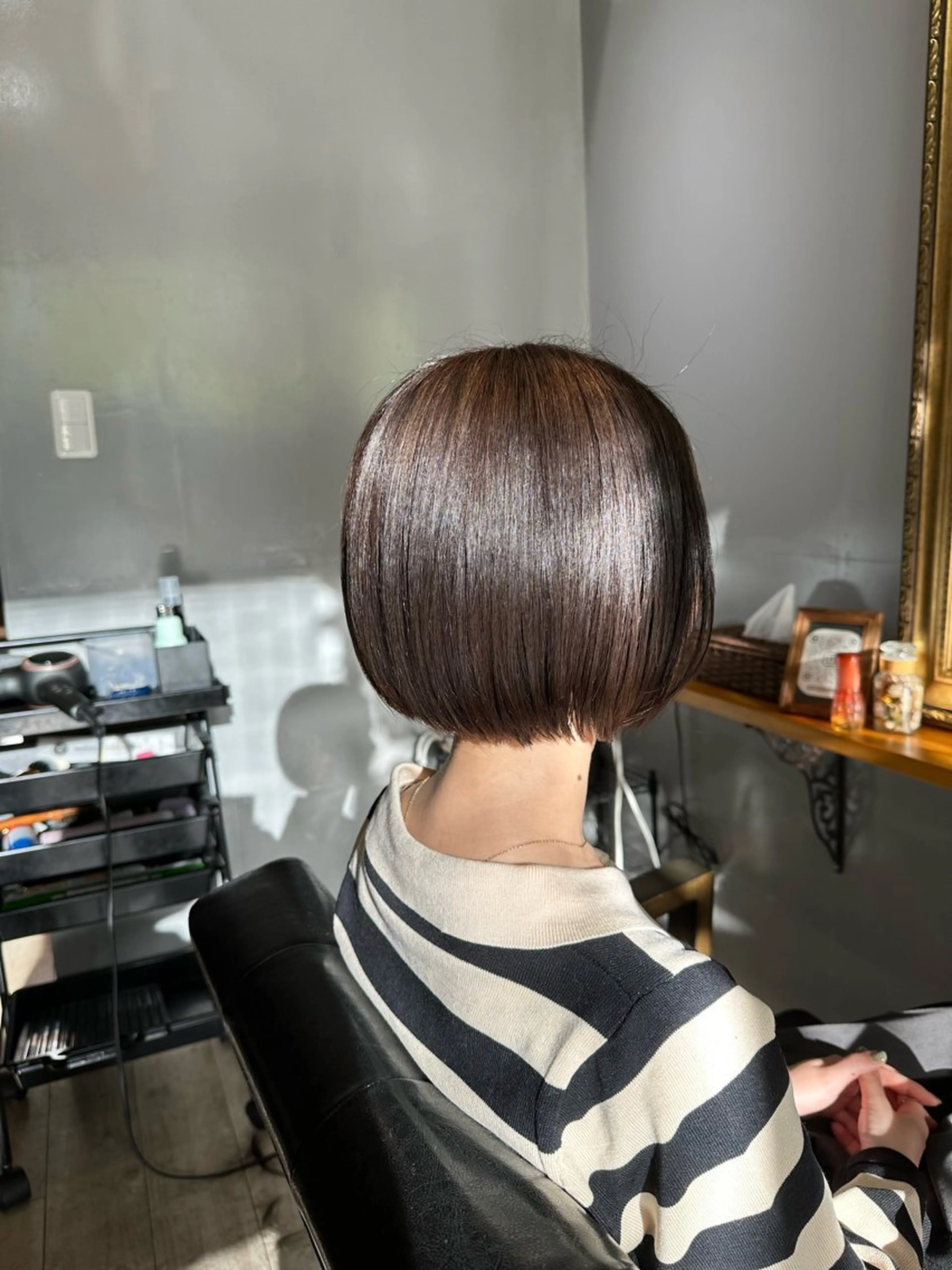 ショート カラー 渡辺俊介 暗髪カラー /美髪矯正/髪質改善のヘアスタイル