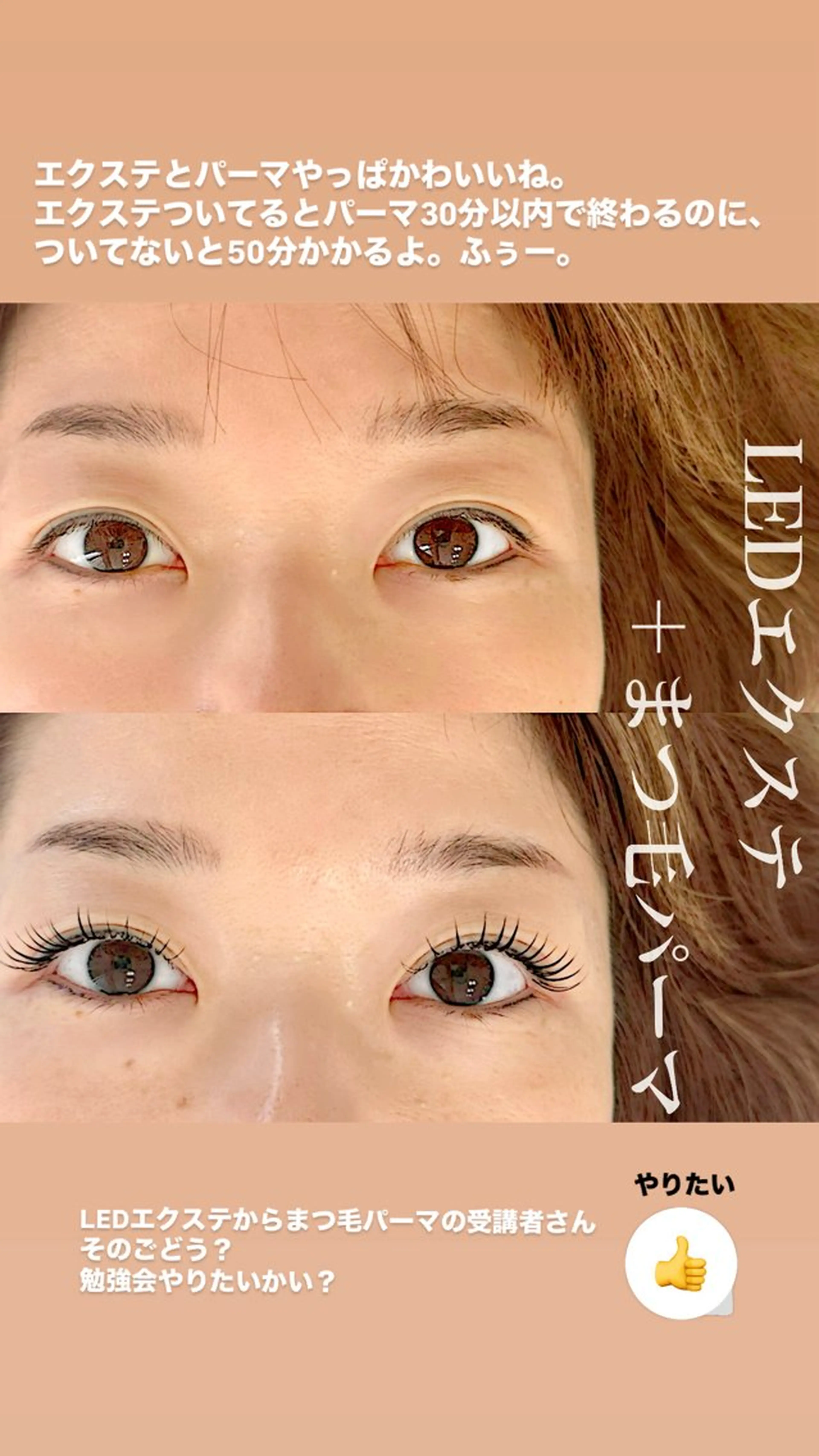 マツエク・マツパ 一重×まつ毛パーマ まつ毛・眉/ 練習＆モニター専用のマツエク・マツパデザイン