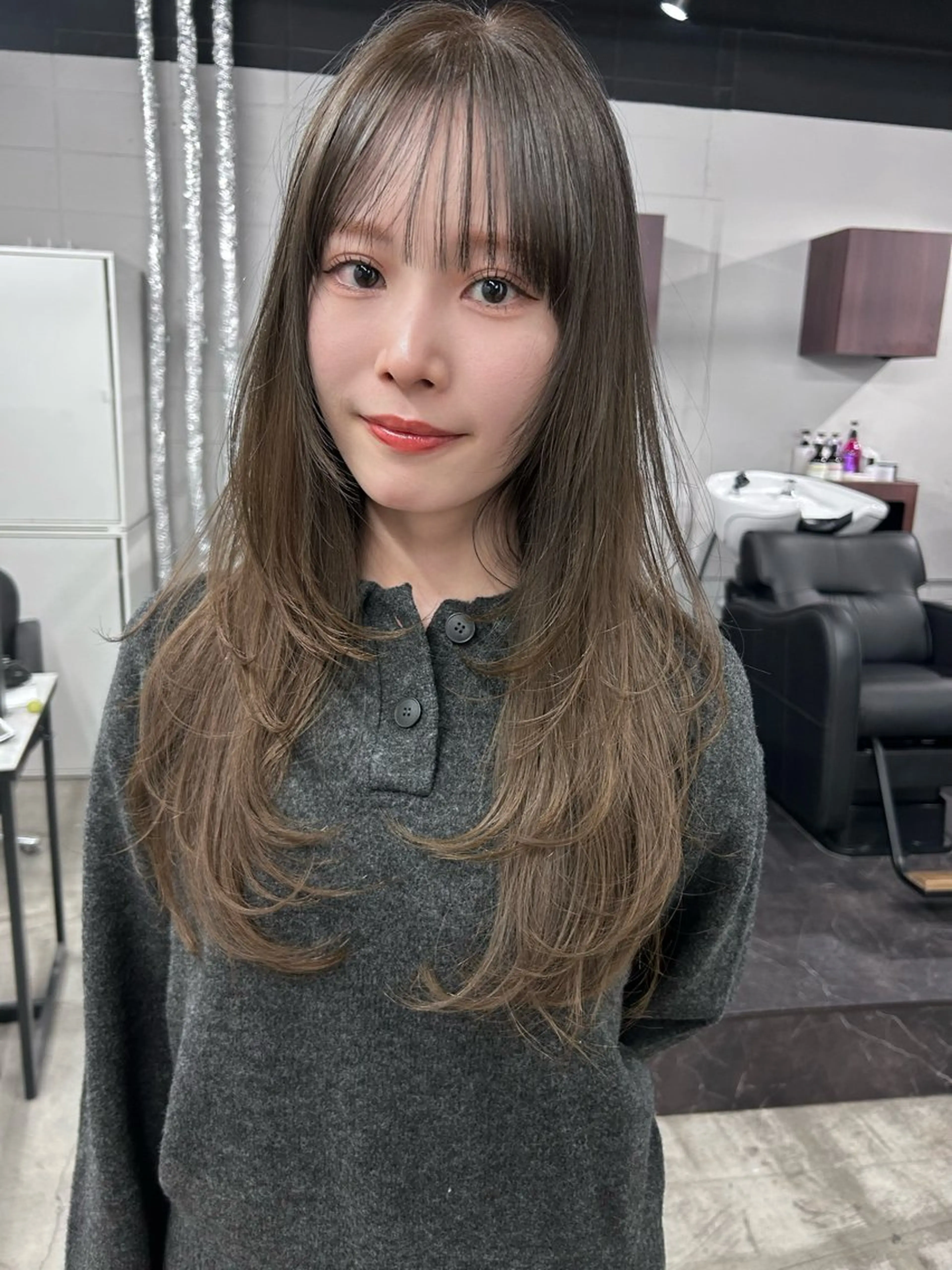 ロング カラー カット Pia hair Design Yakuin所属・Pia ツボイ ケイタのヘアスタイル