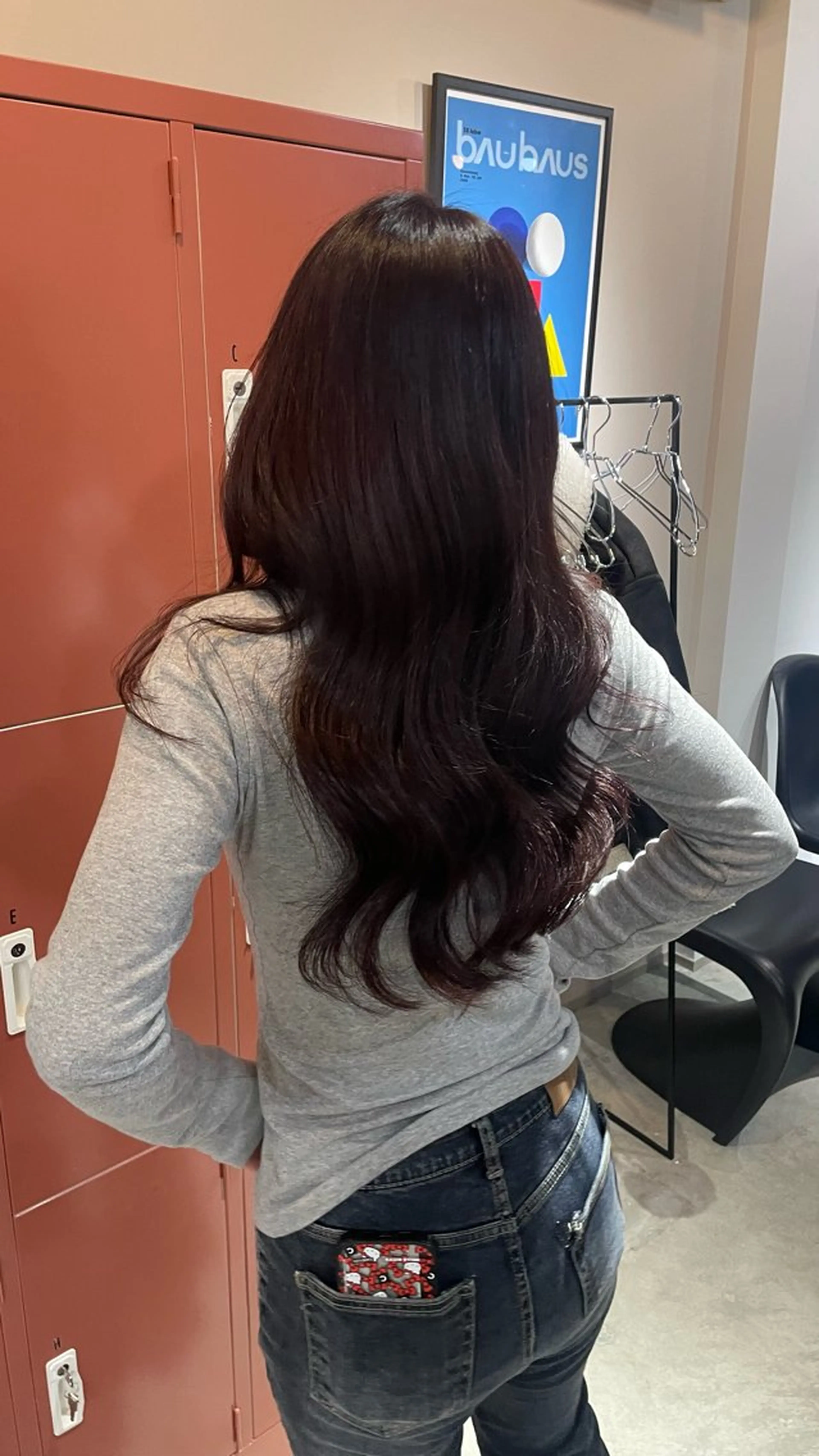 ロング ヘアカラー 透明感カラー🩶韓国 ヘア🩶ワカナのヘアスタイル