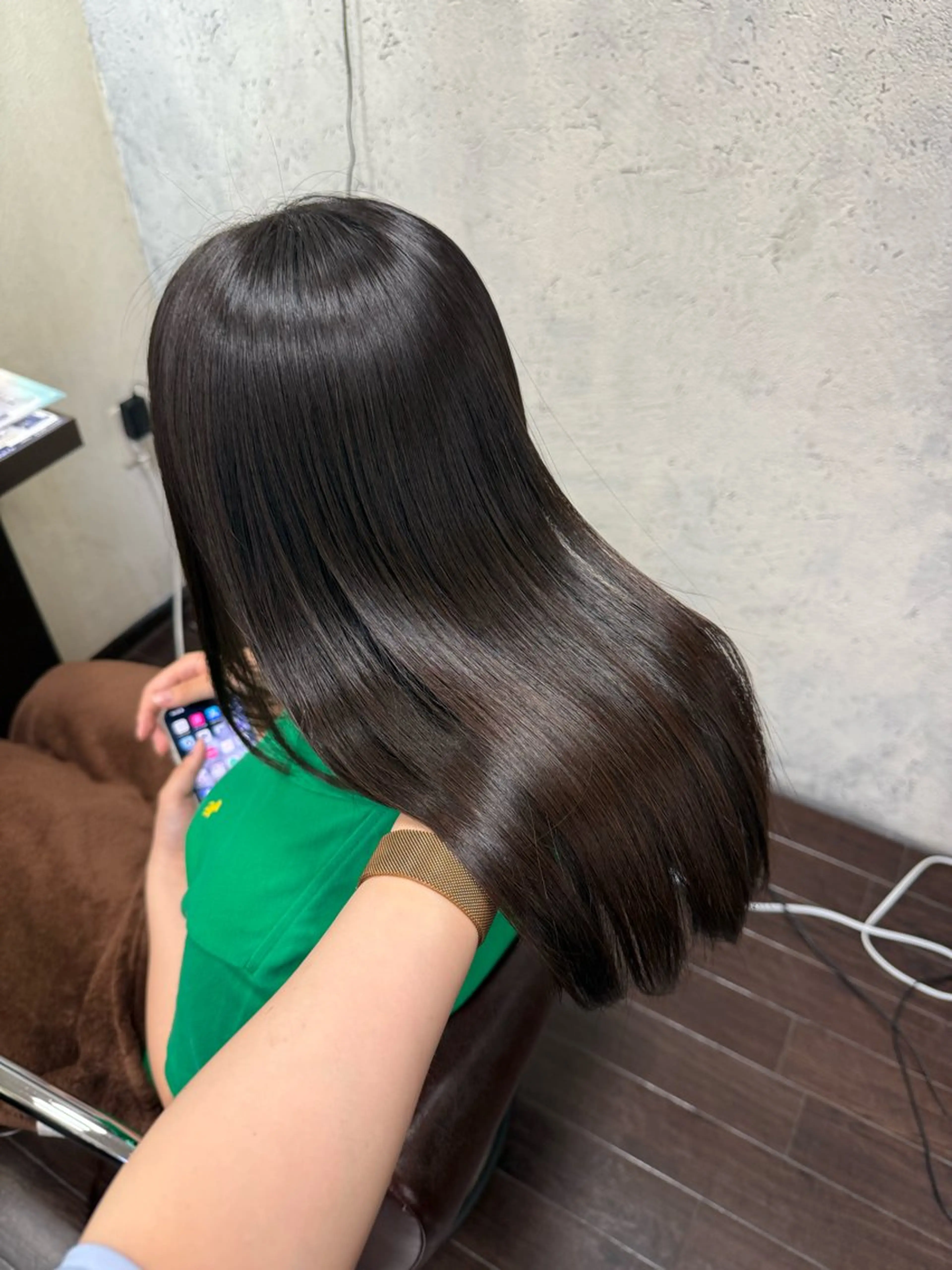 ロング カット 縮毛矯正 BRANCHÉ小牧/ 西尾 美月のヘアスタイル