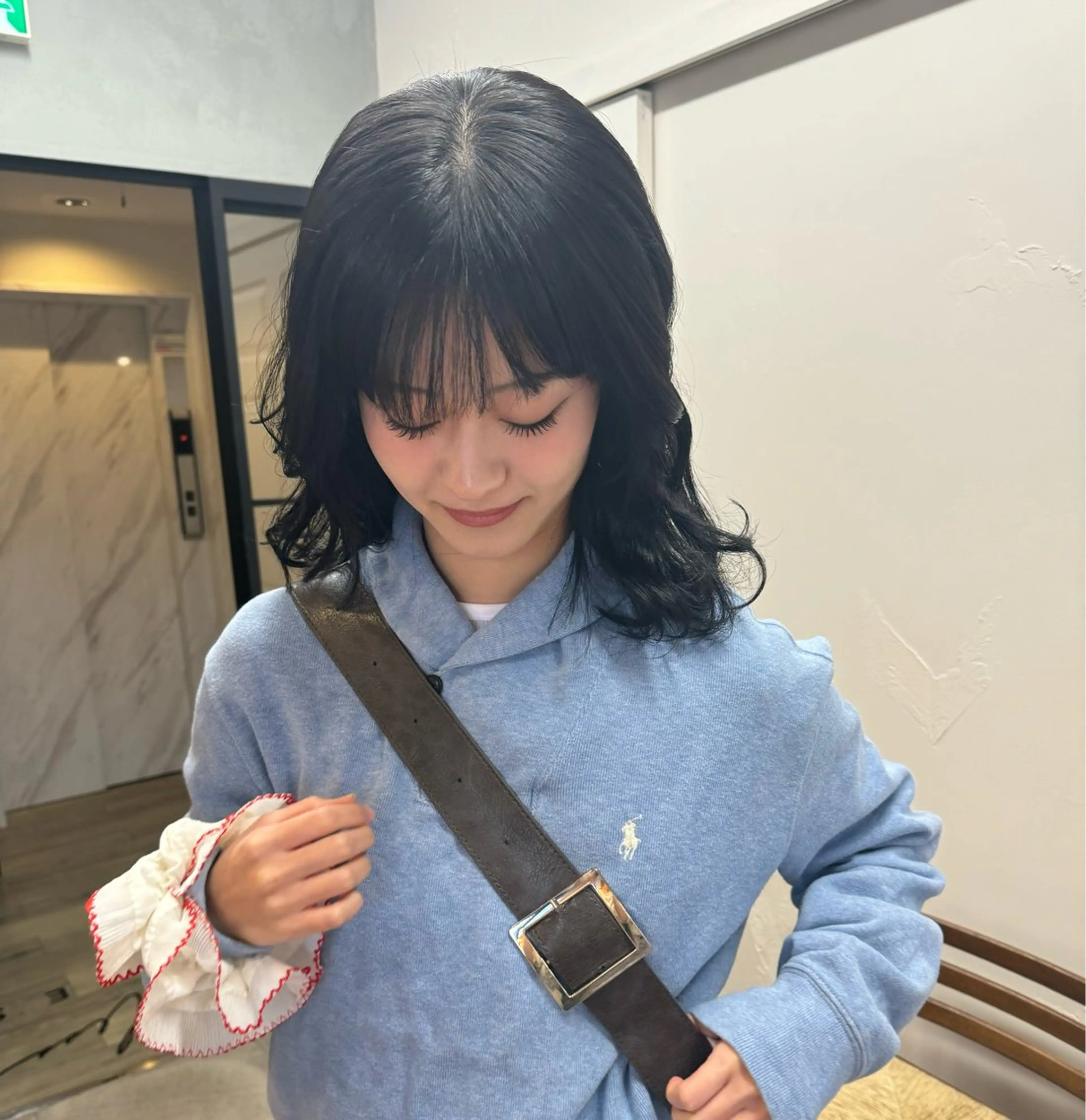 ミディアム パーマ パーマ 透明感カラー ☆akoのヘアスタイル