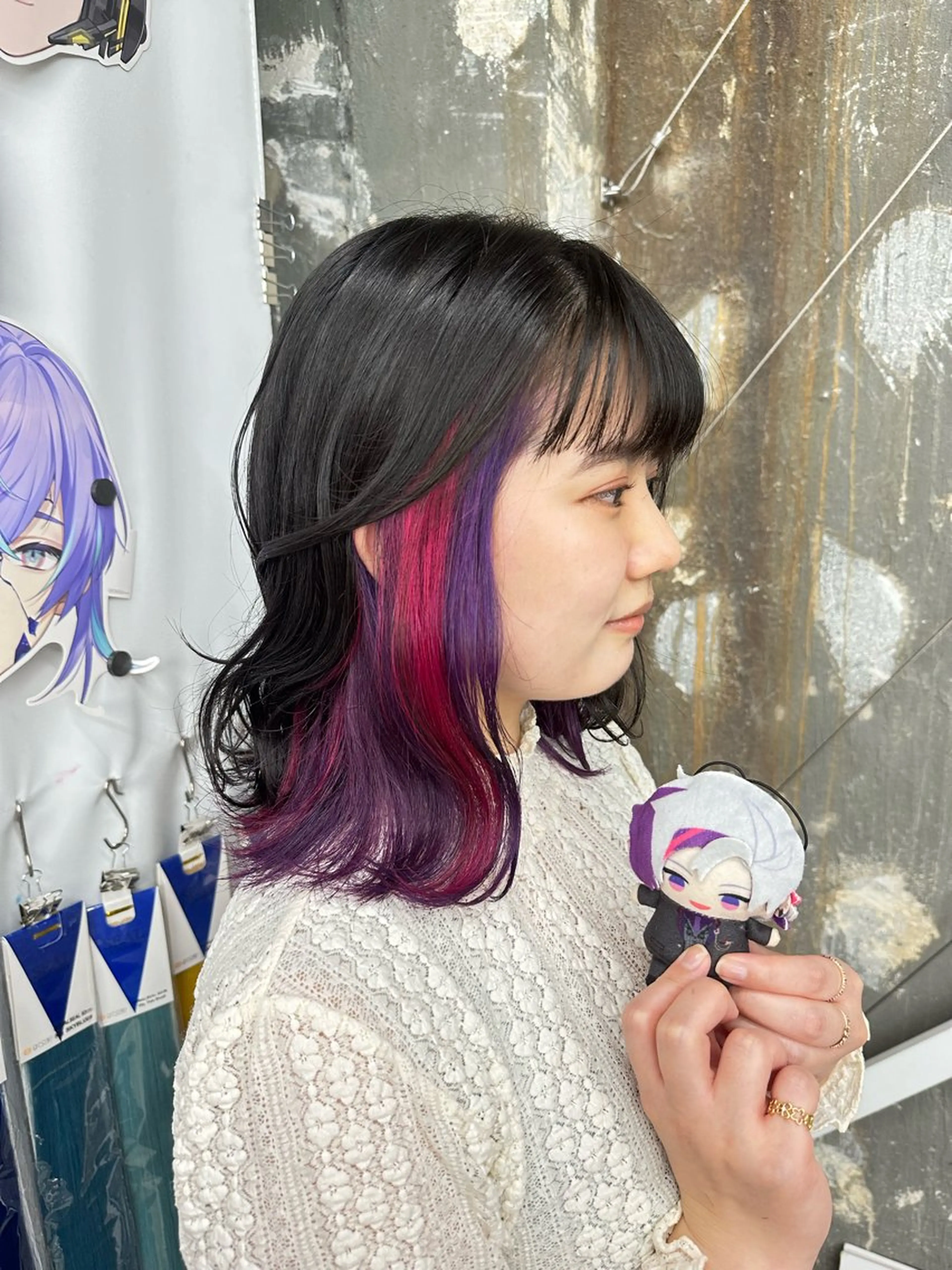 ミディアム カラー あらげ 🌈推しカラー🌈ᵕのヘアスタイル