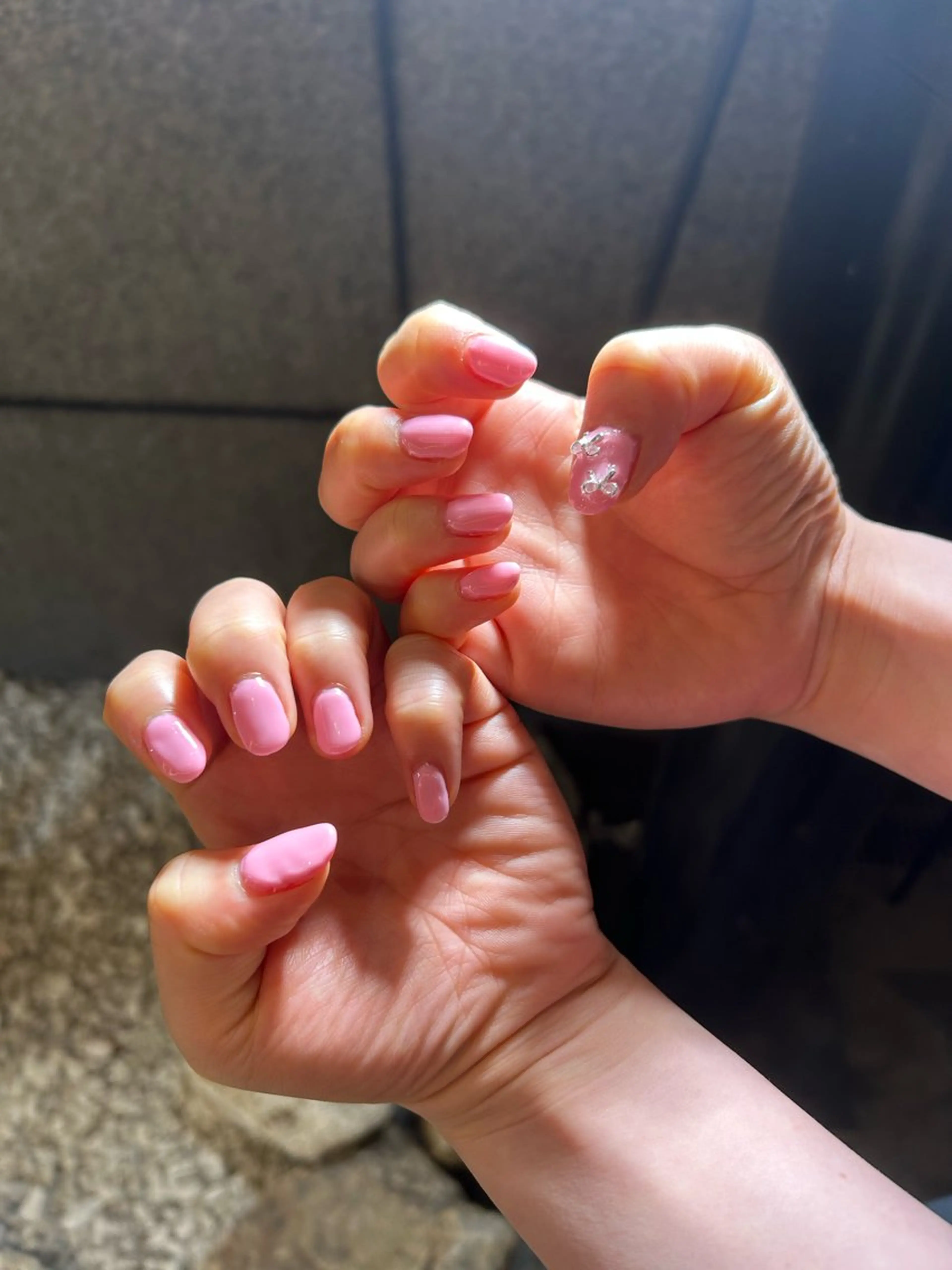 ネイル 暖色系ツヤカラー コトノ🫧のヘアスタイル