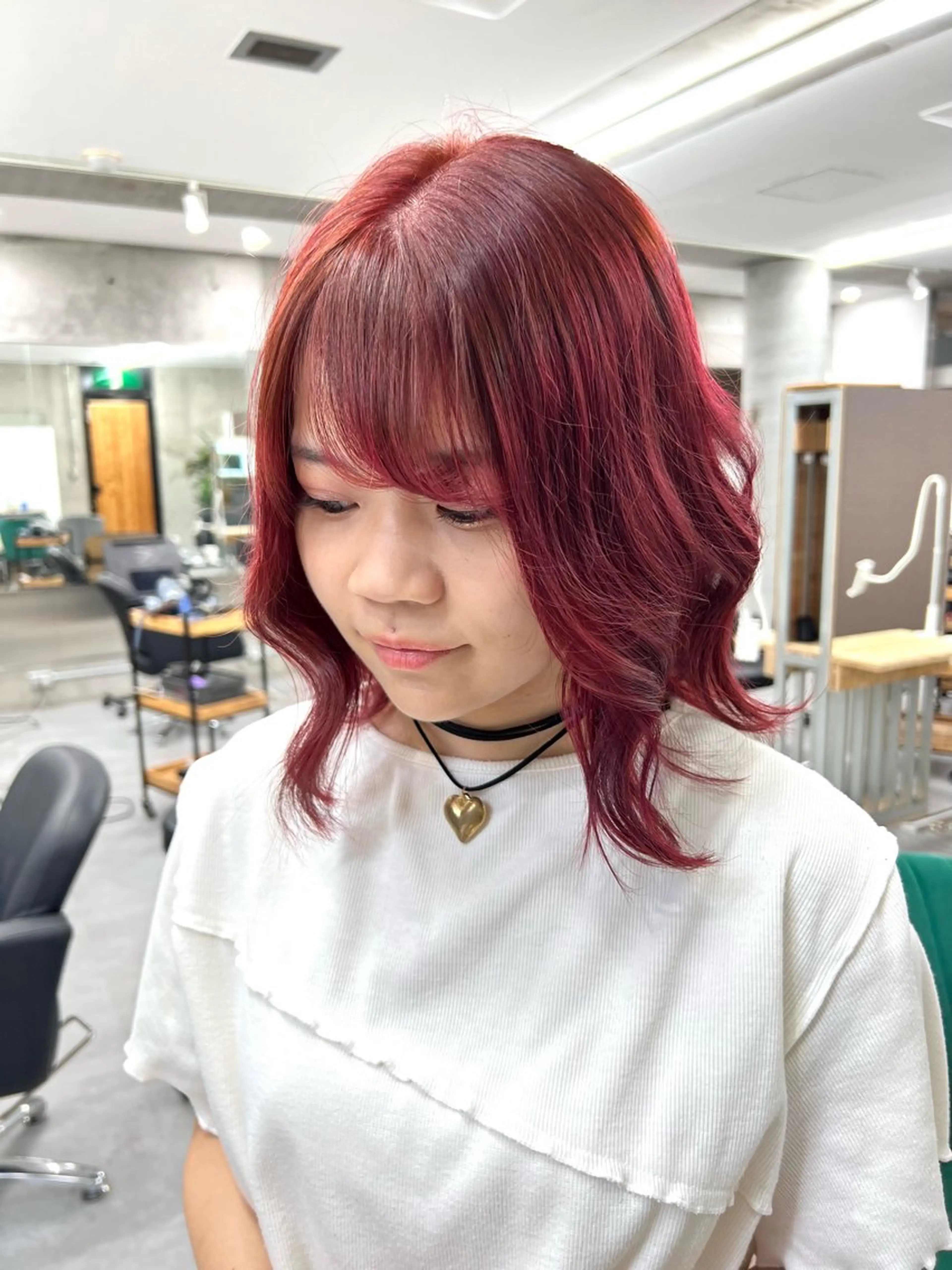 《🎉話題の🎉》ブリーチ無しダブルカラー+高発色エドルカラー+ 残留ダメージ除去処理トリートメント +毛先カット🫧の写真