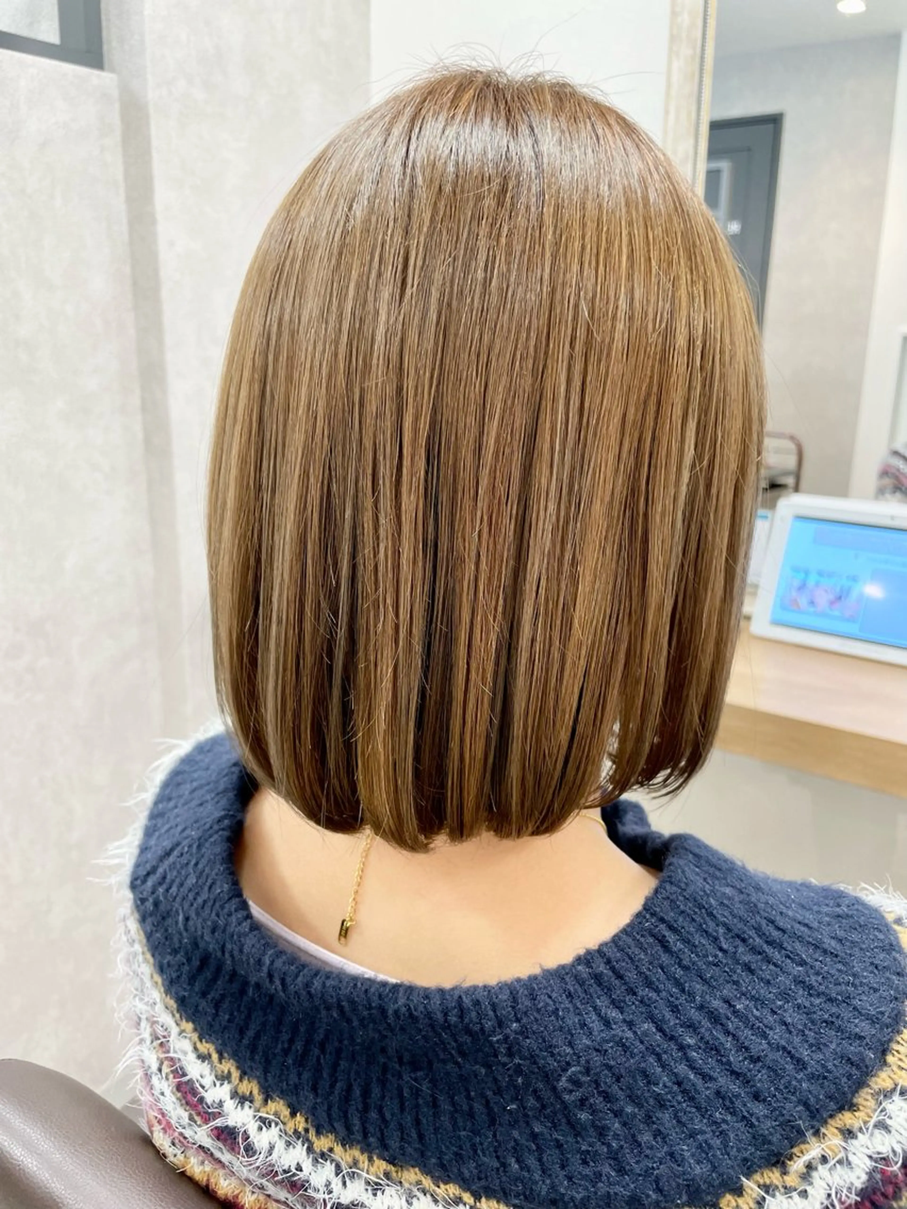 ミディアム カラー 髪質改善×METEO 店長 貞松直也のヘアスタイル